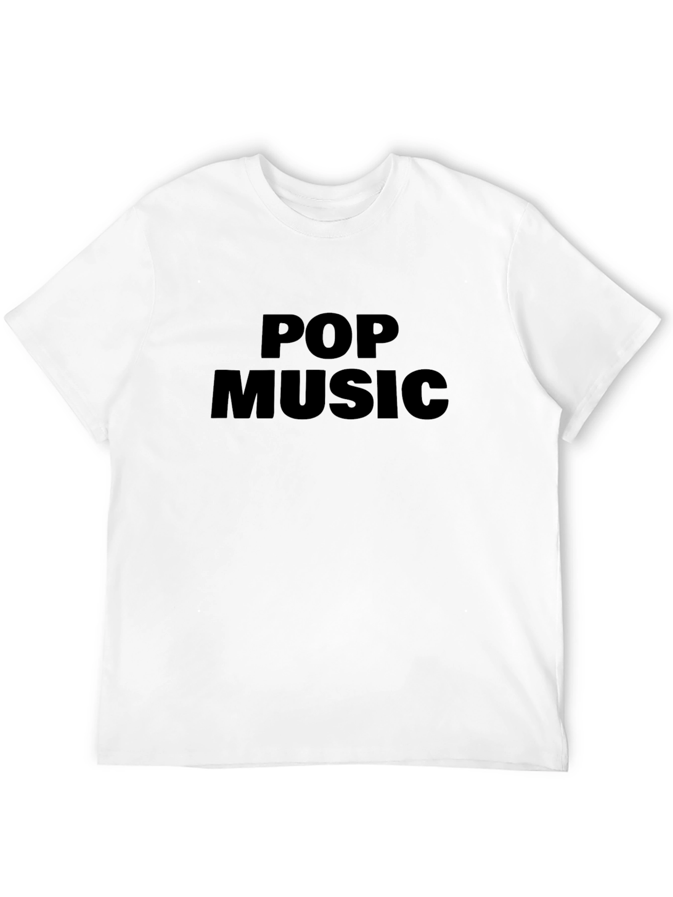 Pop Music Black Graphic T-Shirt