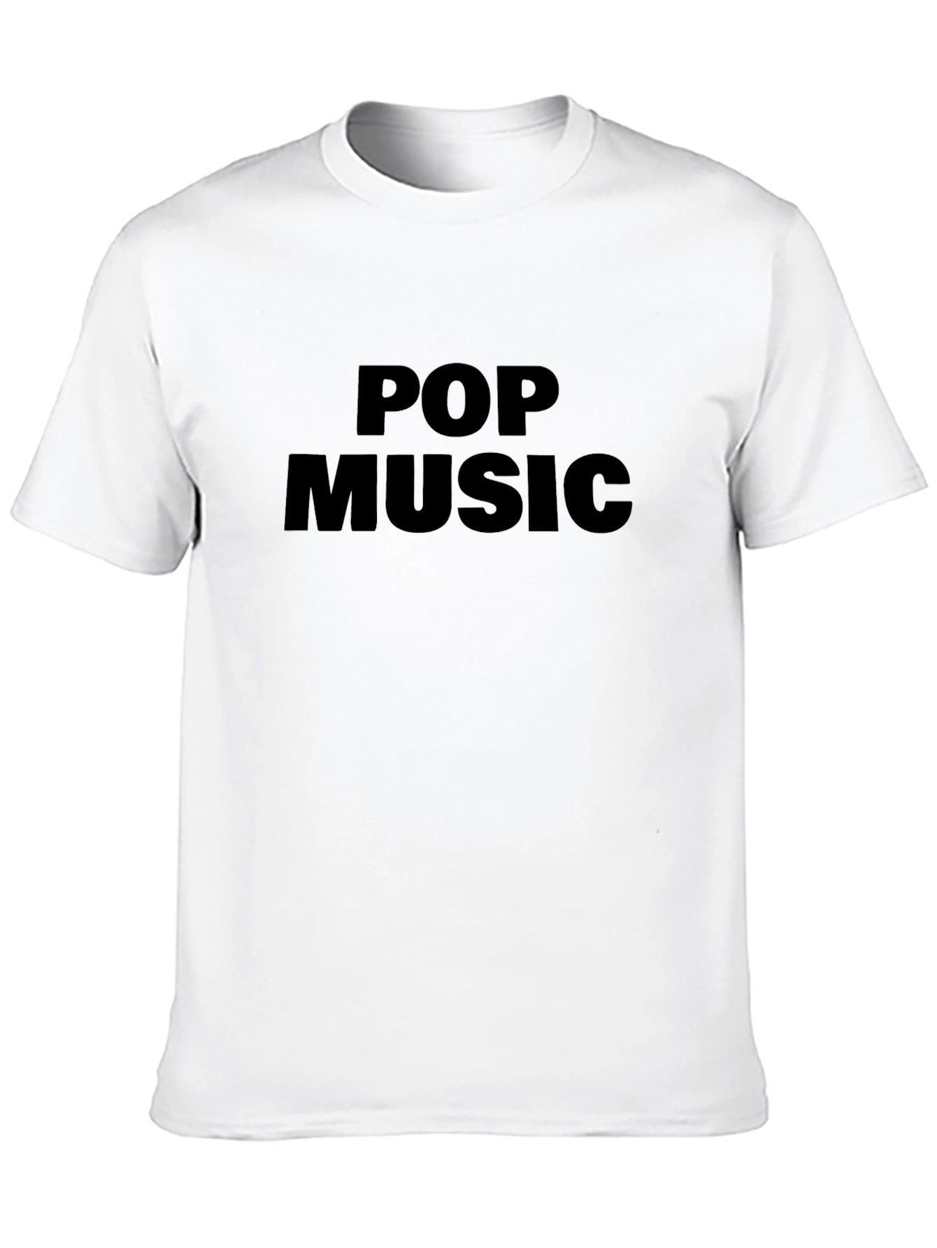 Pop Music Black Graphic T-Shirt