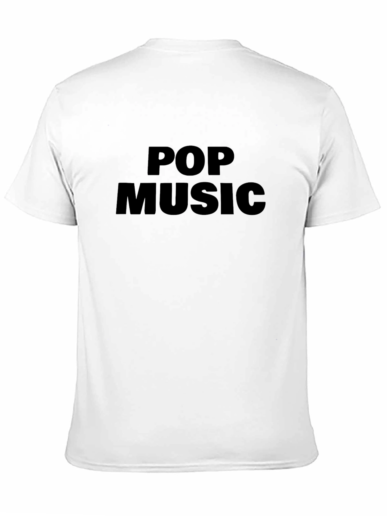 Pop Music Black Graphic T-Shirt