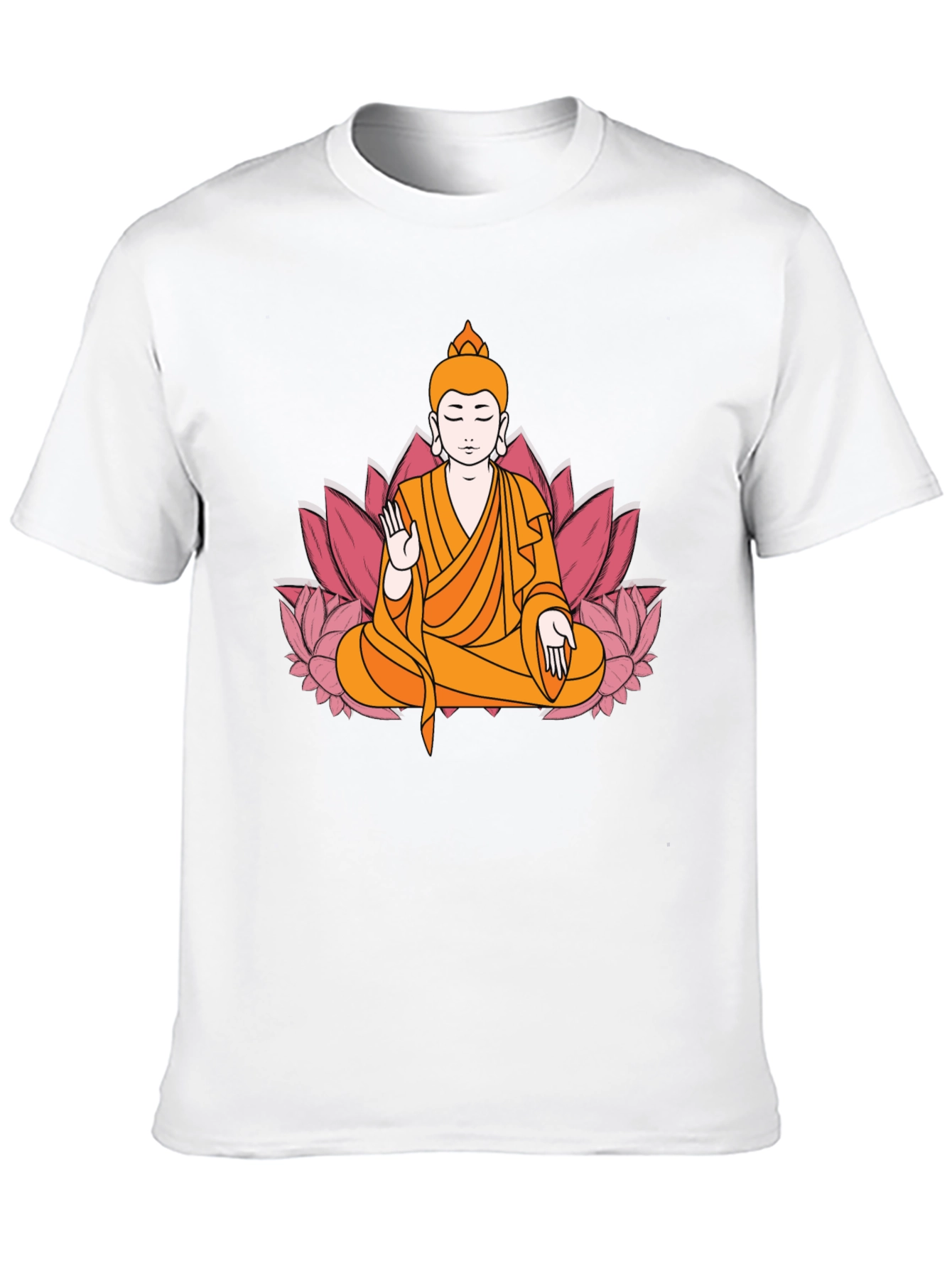 Buddha Lotus Flower Graphic Tee
