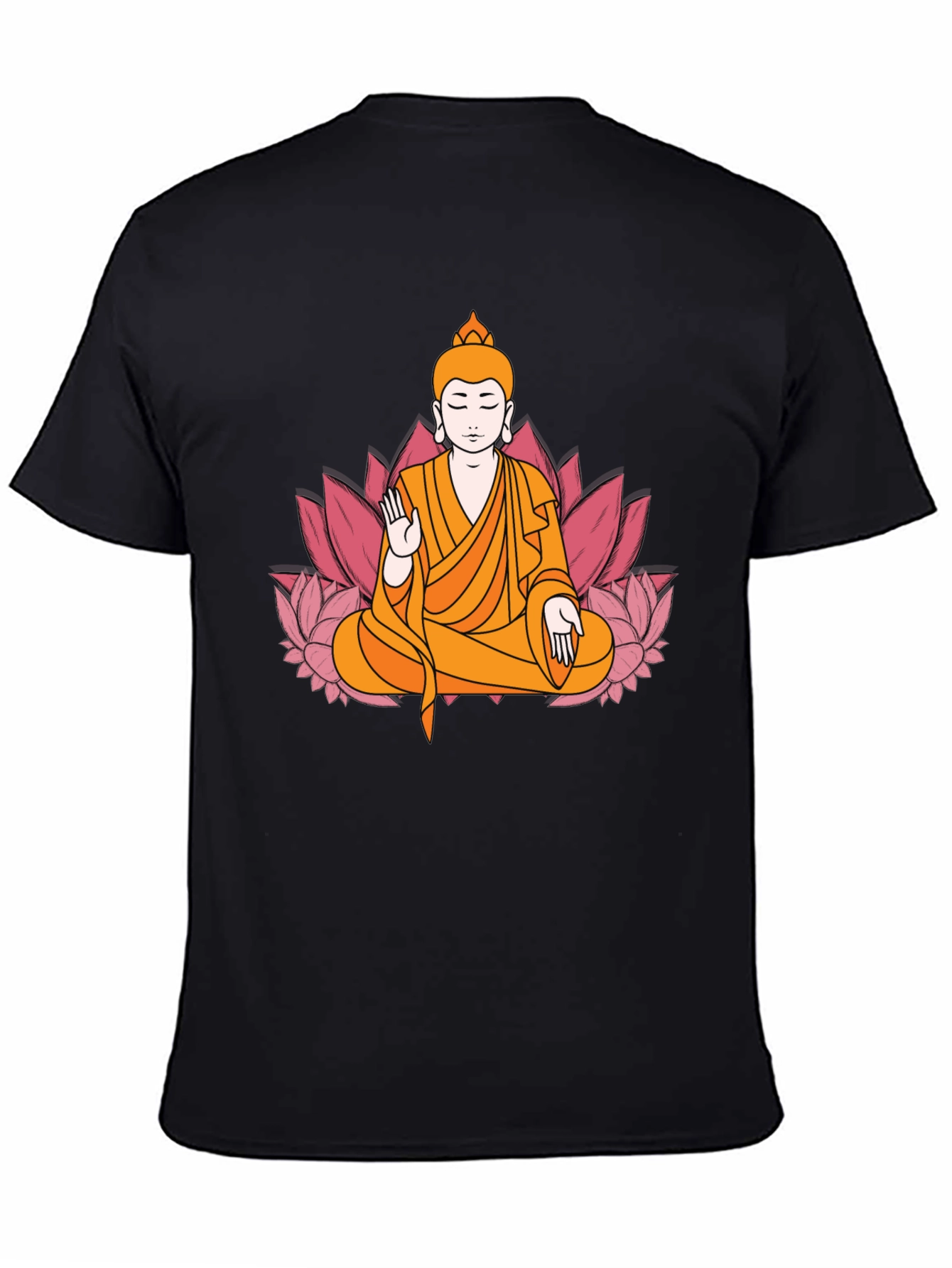 Buddha Lotus Flower Graphic Tee