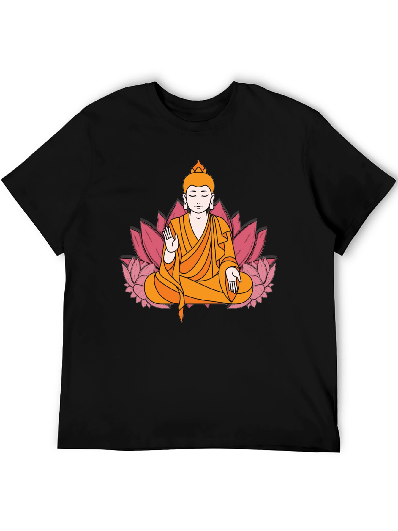 Buddha Lotus Flower Graphic Tee