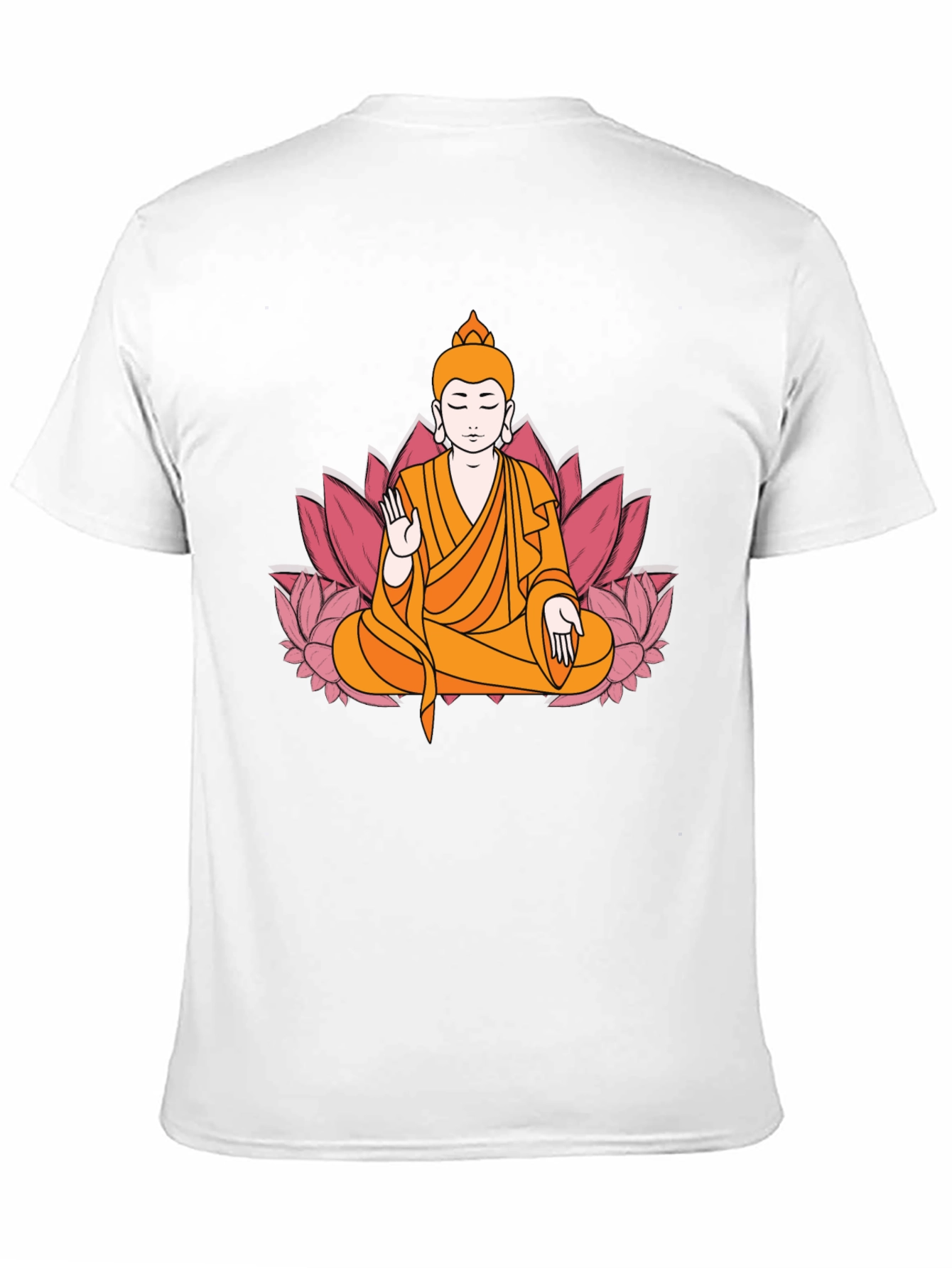 Buddha Lotus Flower Graphic Tee