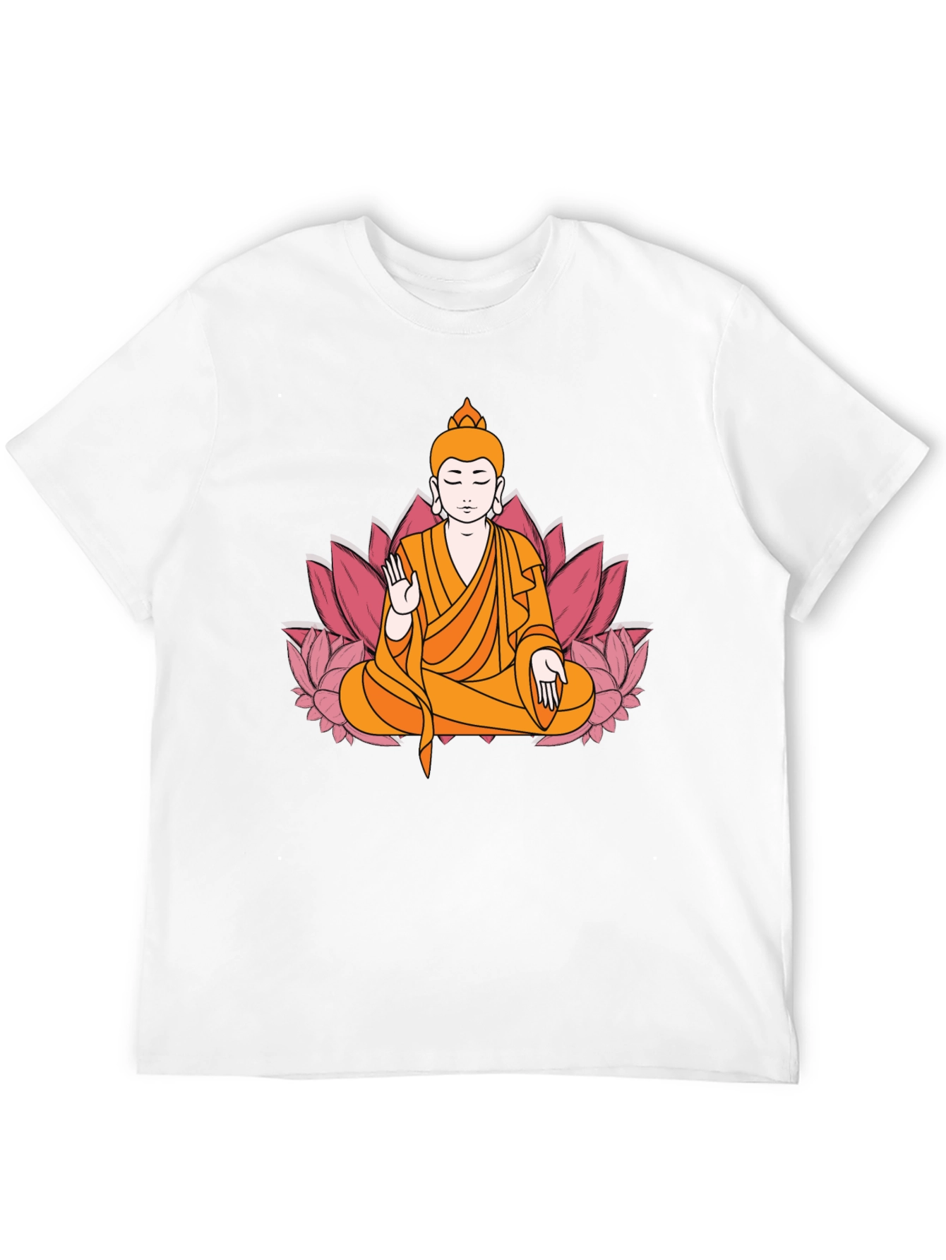 Buddha Lotus Flower Graphic Tee