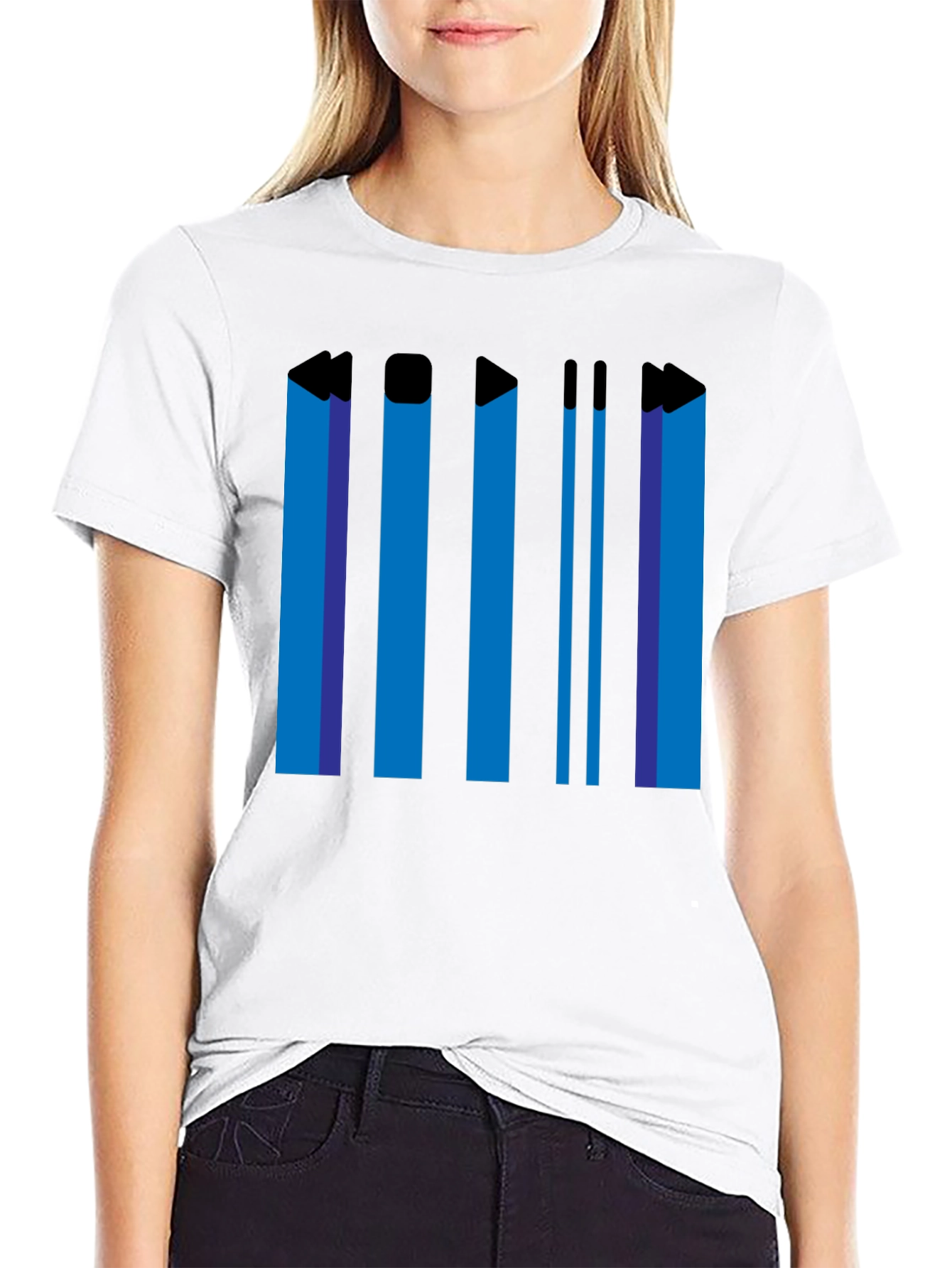 Retro Media Player T-Shirt - Black Graphic Tee
