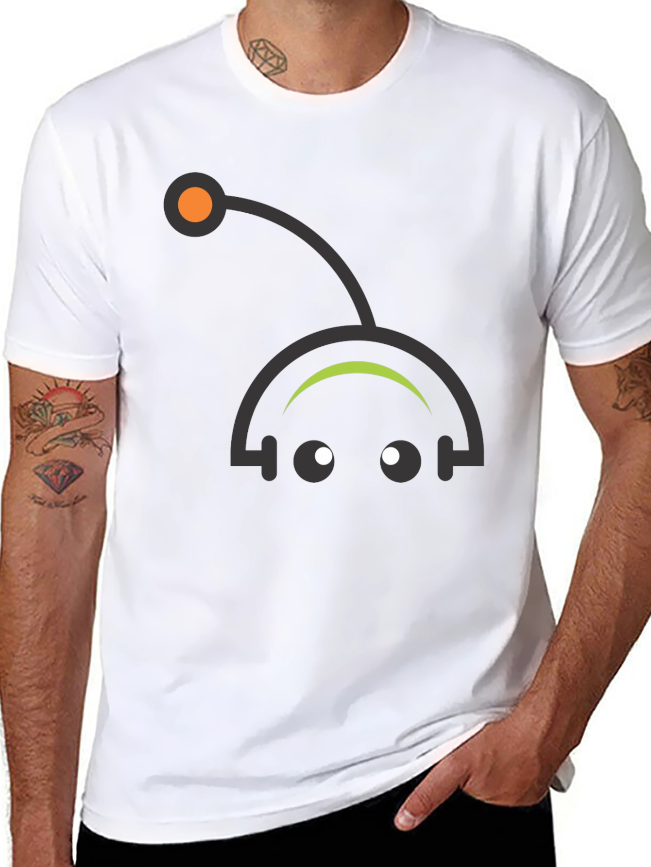 Abstract Robot Graphic Tee