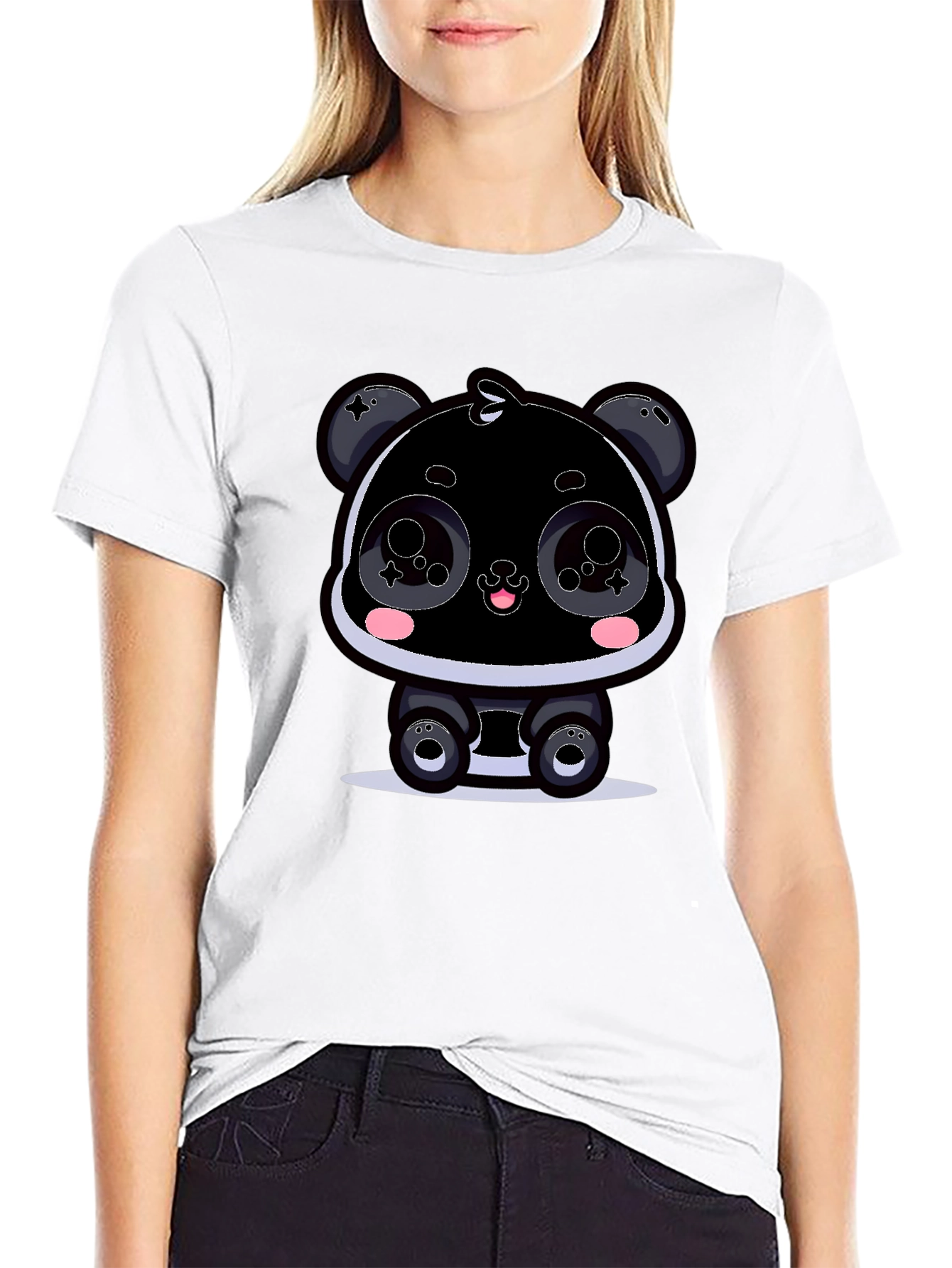 Cartoon Panda T-Shirt - Kawaii Graphic Tee