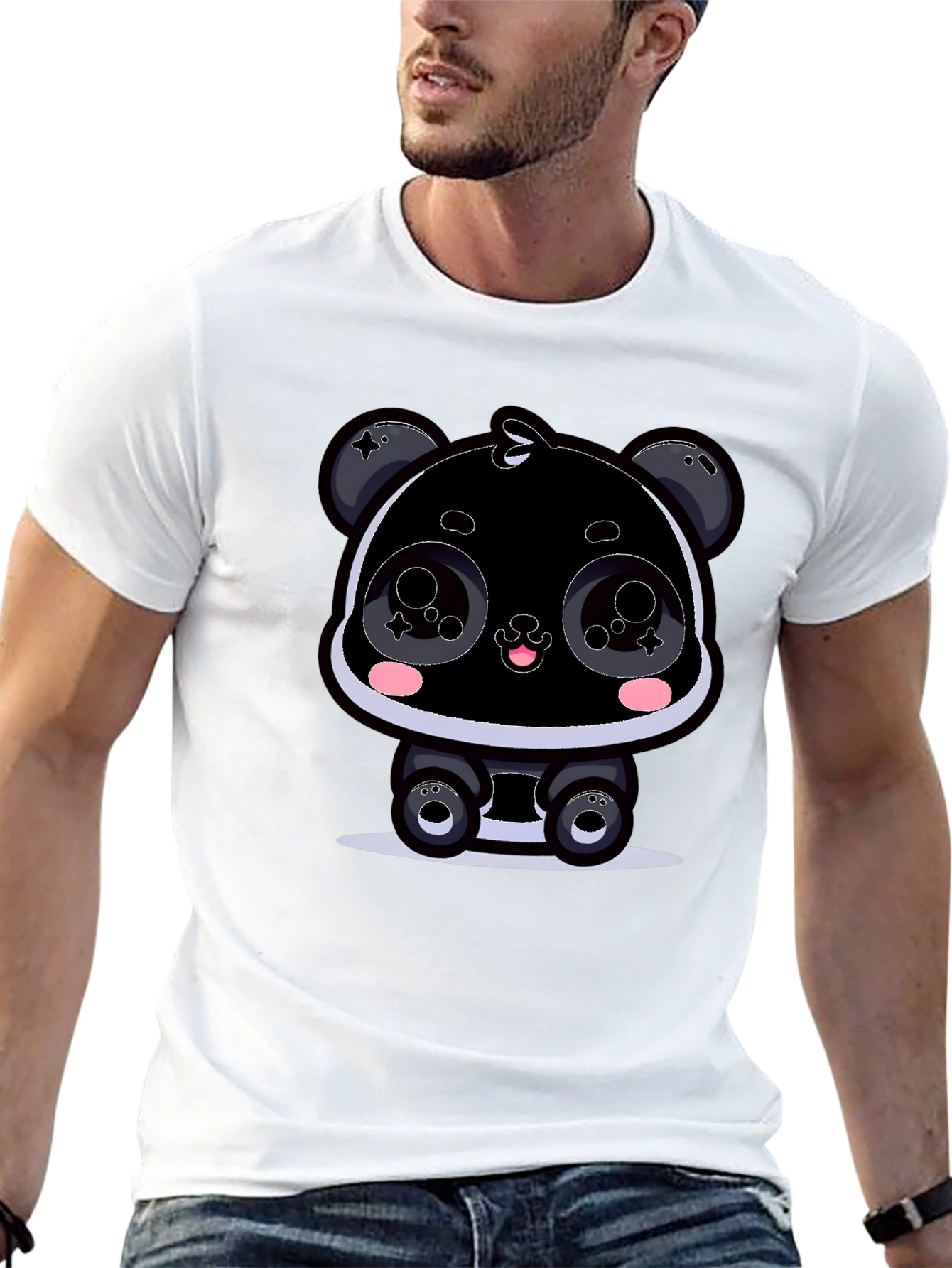 Cartoon Panda T-Shirt - Kawaii Graphic Tee