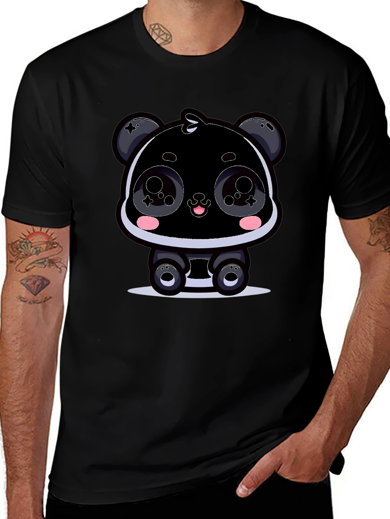Cartoon Panda T-Shirt - Kawaii Graphic Tee