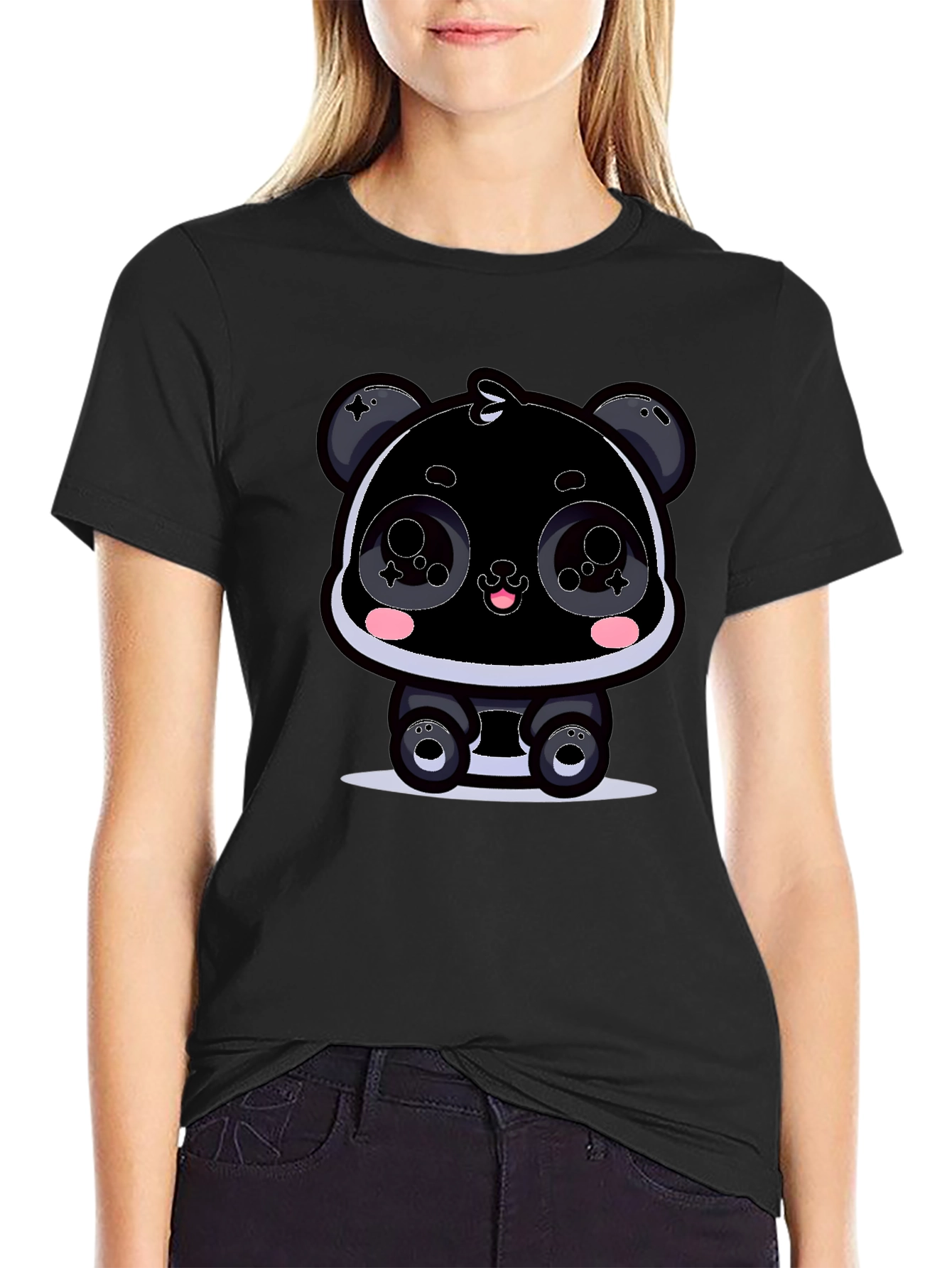 Cartoon Panda T-Shirt - Kawaii Graphic Tee