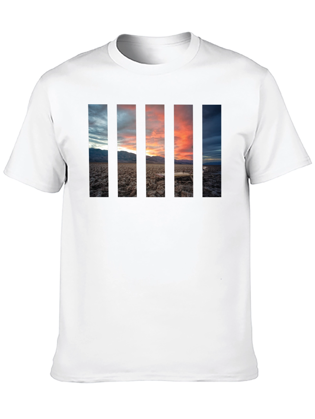 Sunset Panel Graphic Black T-Shirt