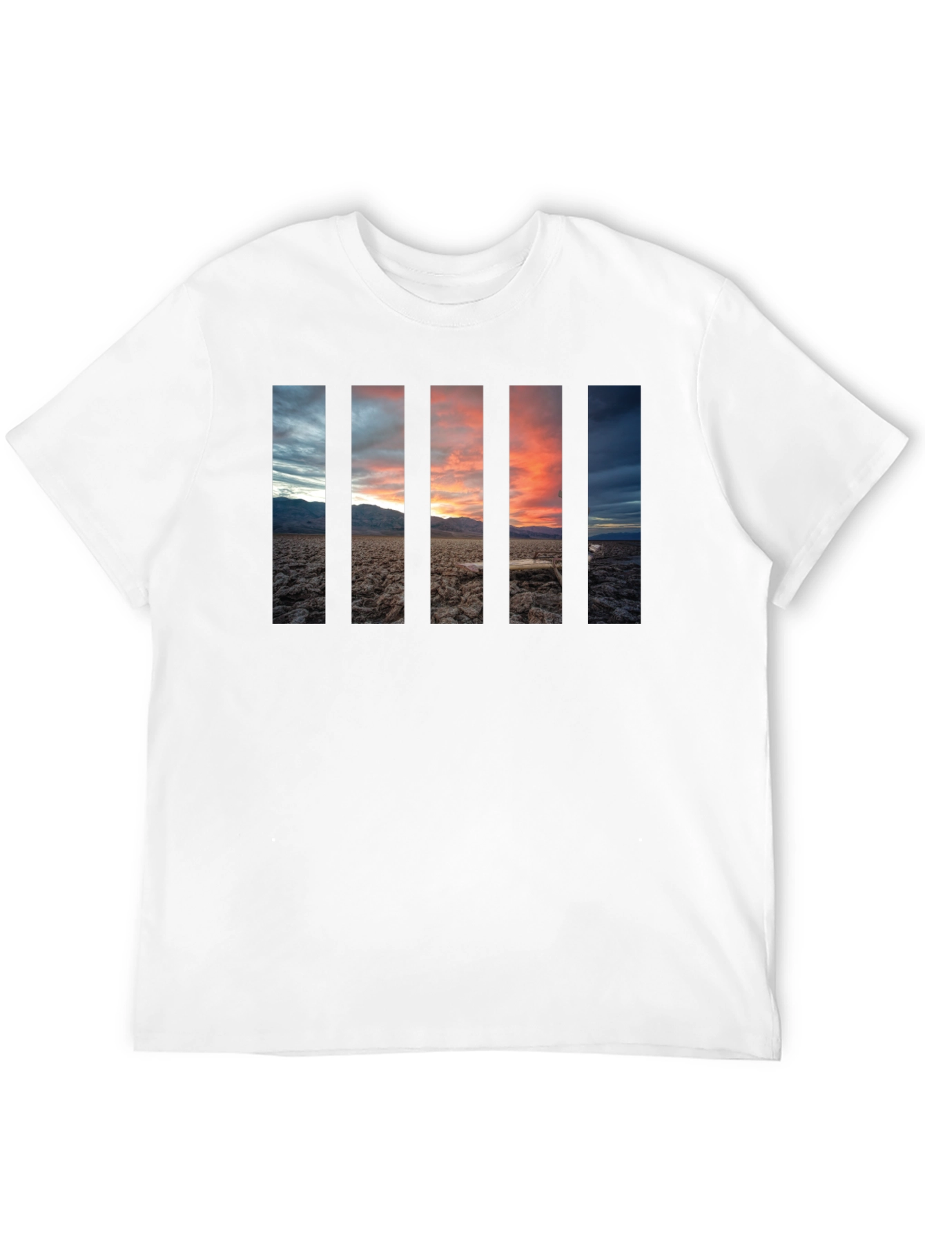 Sunset Panel Graphic Black T-Shirt