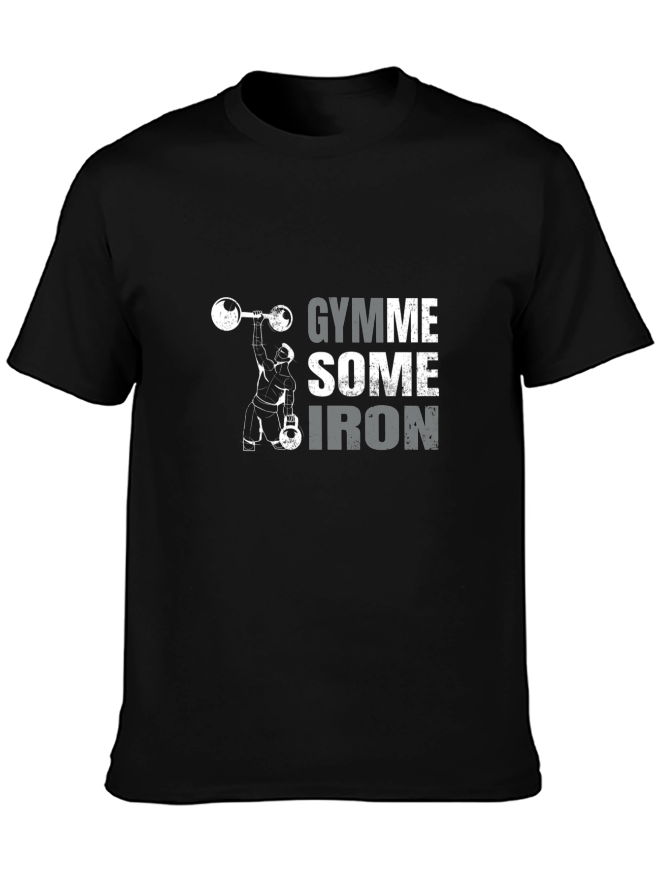 Gymme Some Iron Black T-Shirt