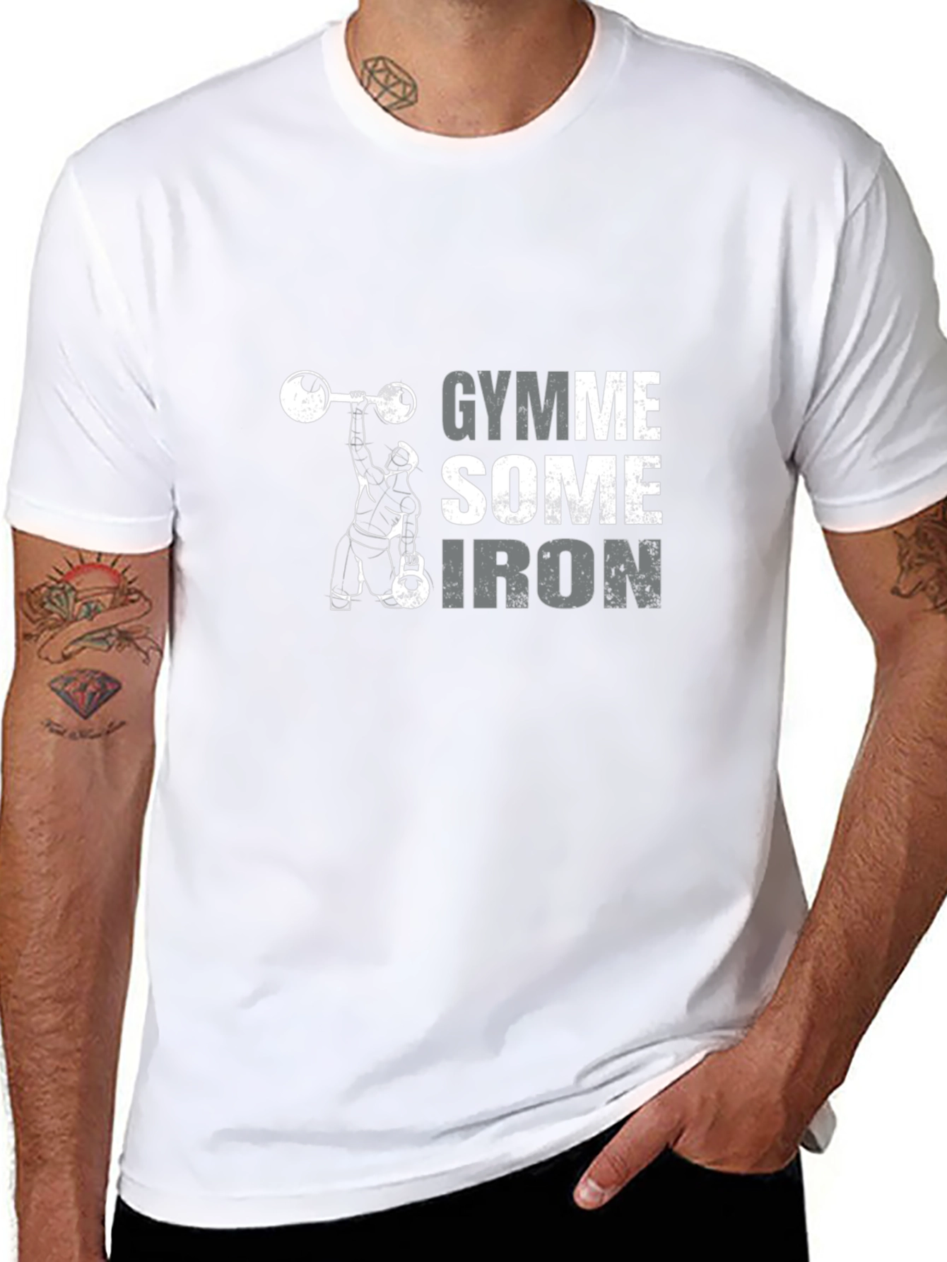 Gymme Some Iron Black T-Shirt
