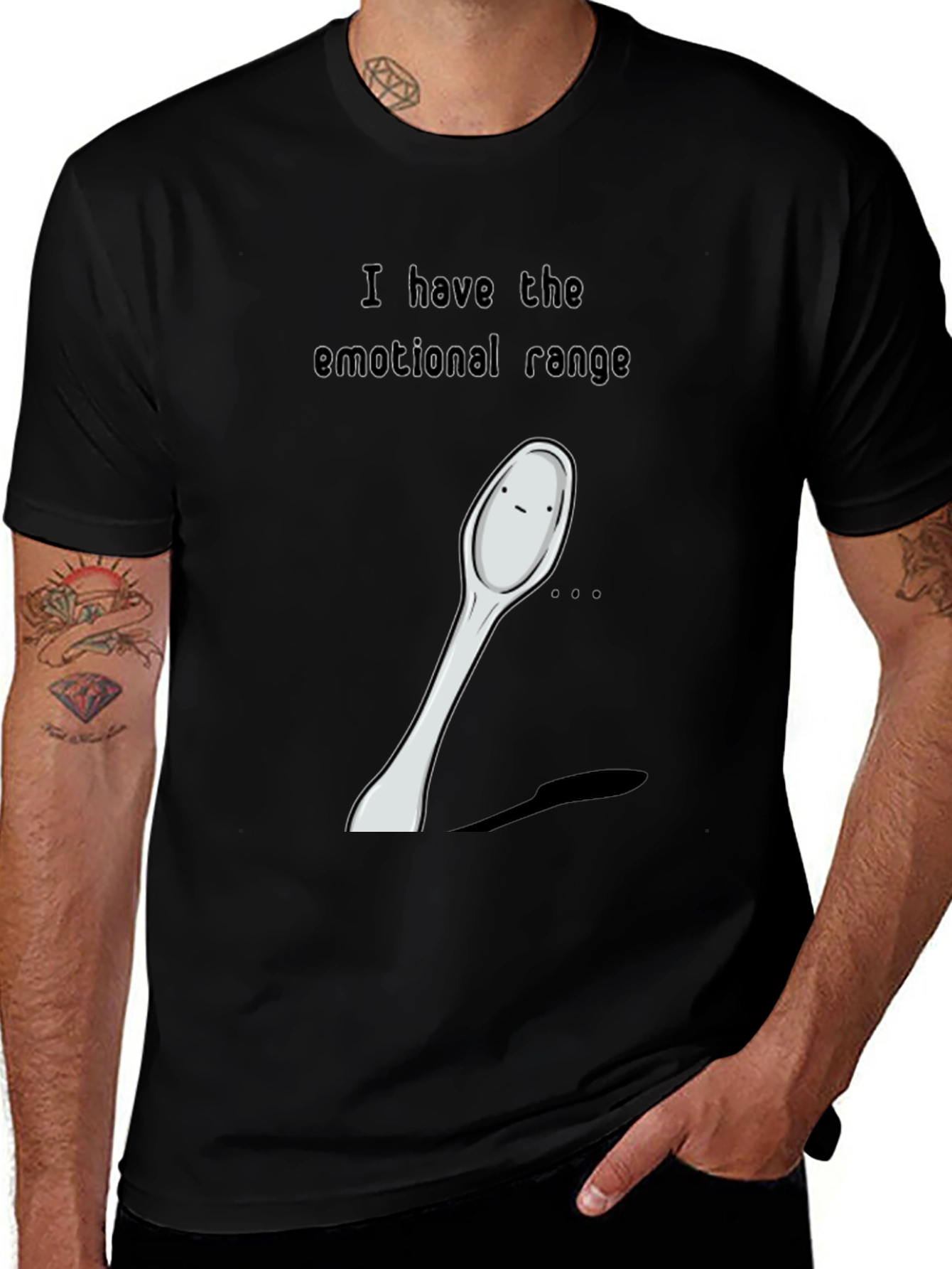 Emotional Range Spoon Graphic T-Shirt