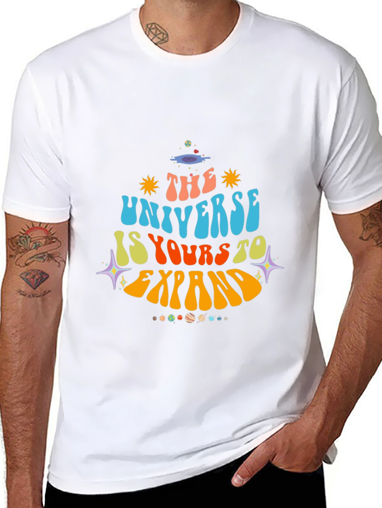 Retro Universe Graphic T-Shirt - Expand Your Horizons!