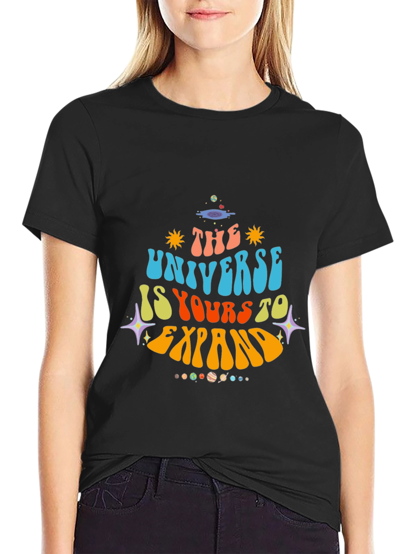 Retro Universe Graphic T-Shirt - Expand Your Horizons!