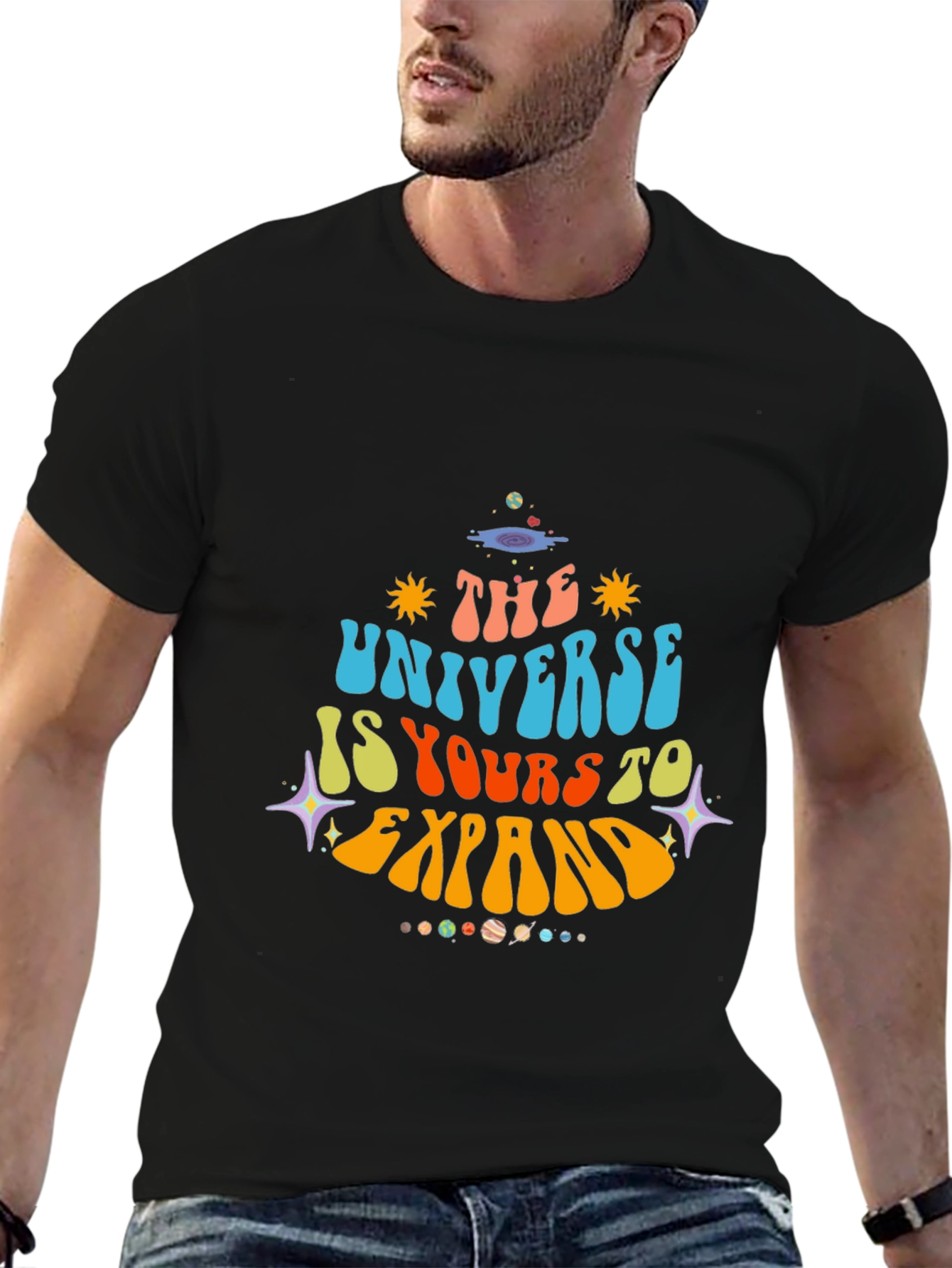 Retro Universe Graphic T-Shirt - Expand Your Horizons!