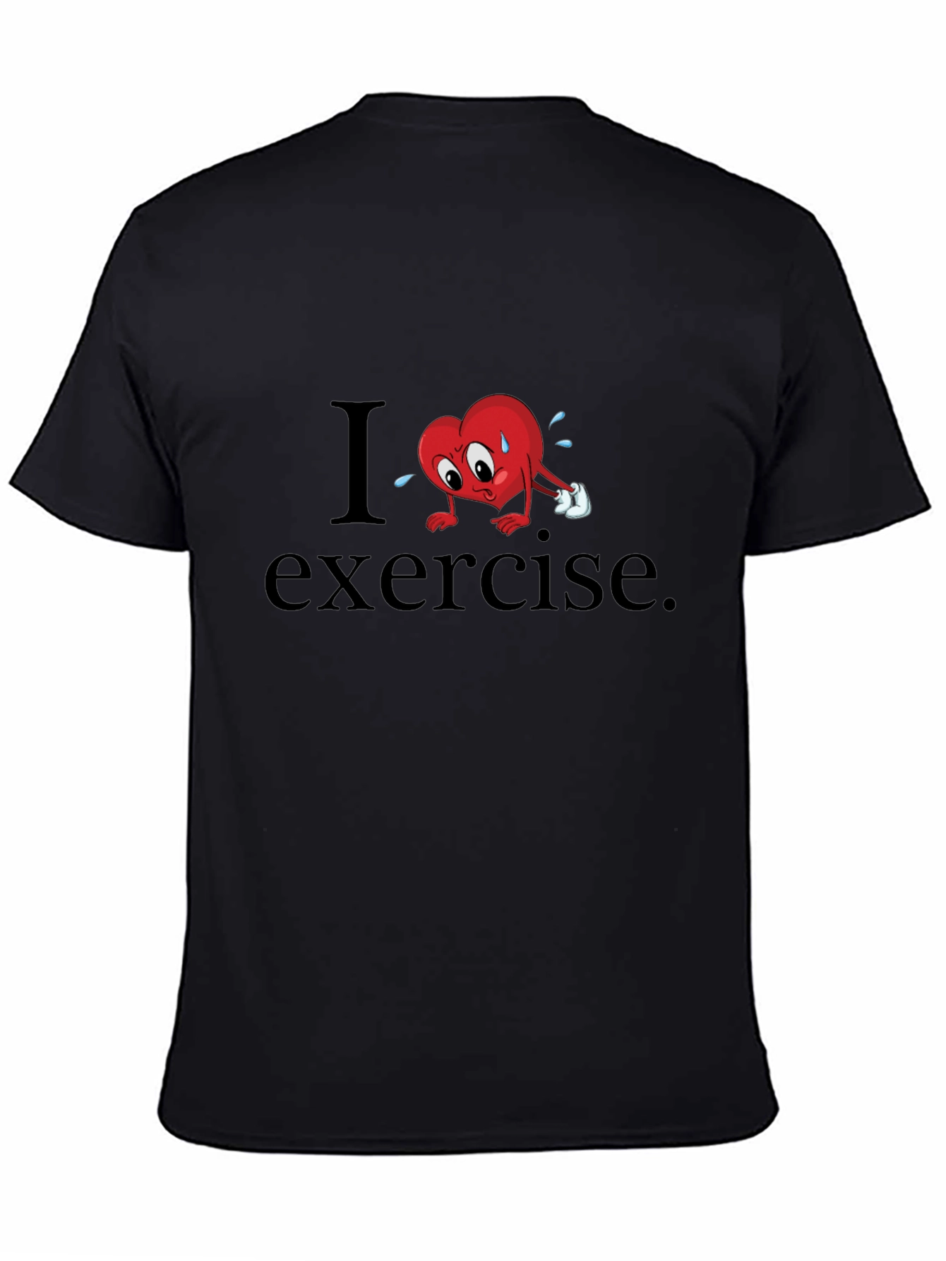 I Heart Exercise Funny Graphic T-Shirt