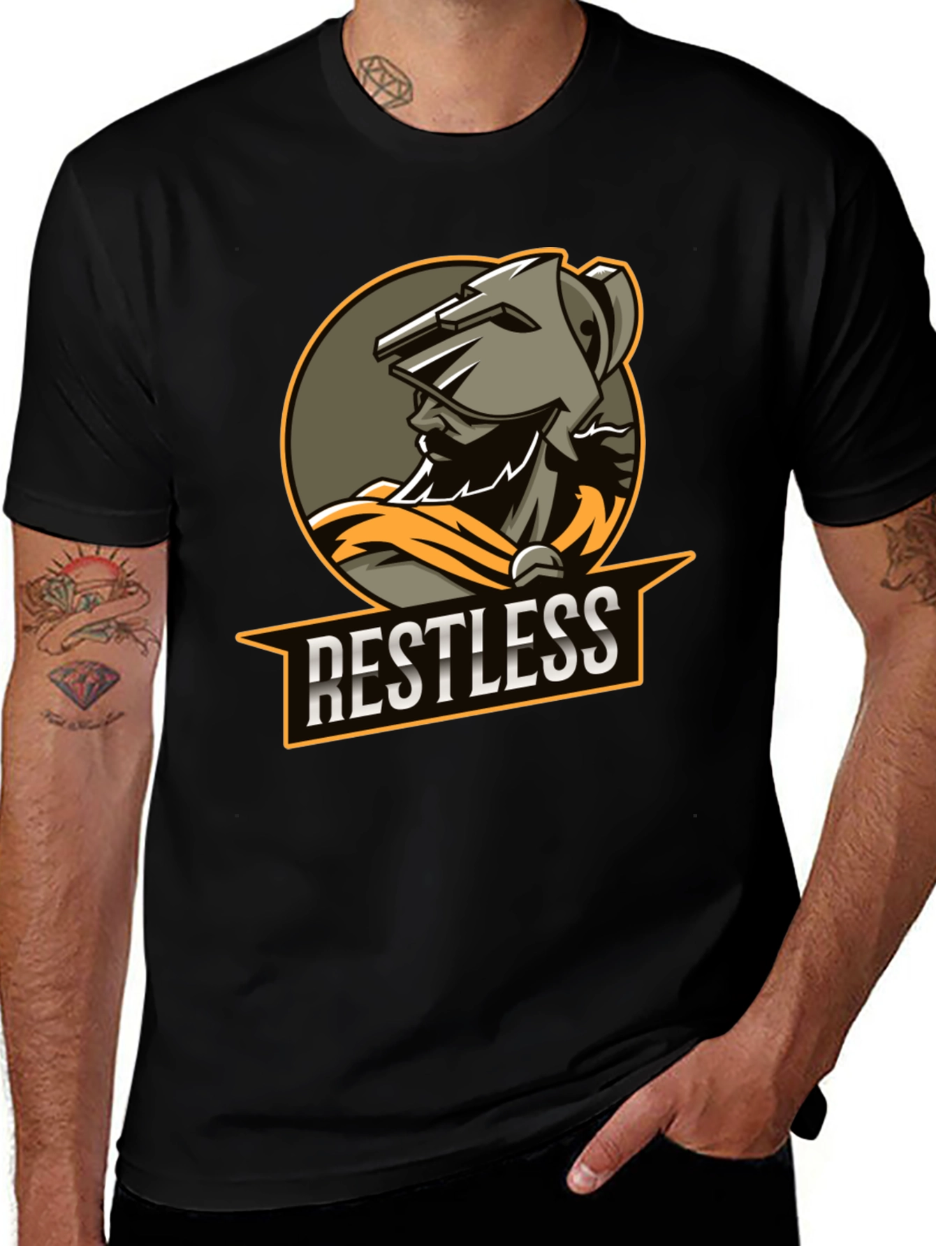 Restless Knight Graphic T-Shirt - Premium Comfort