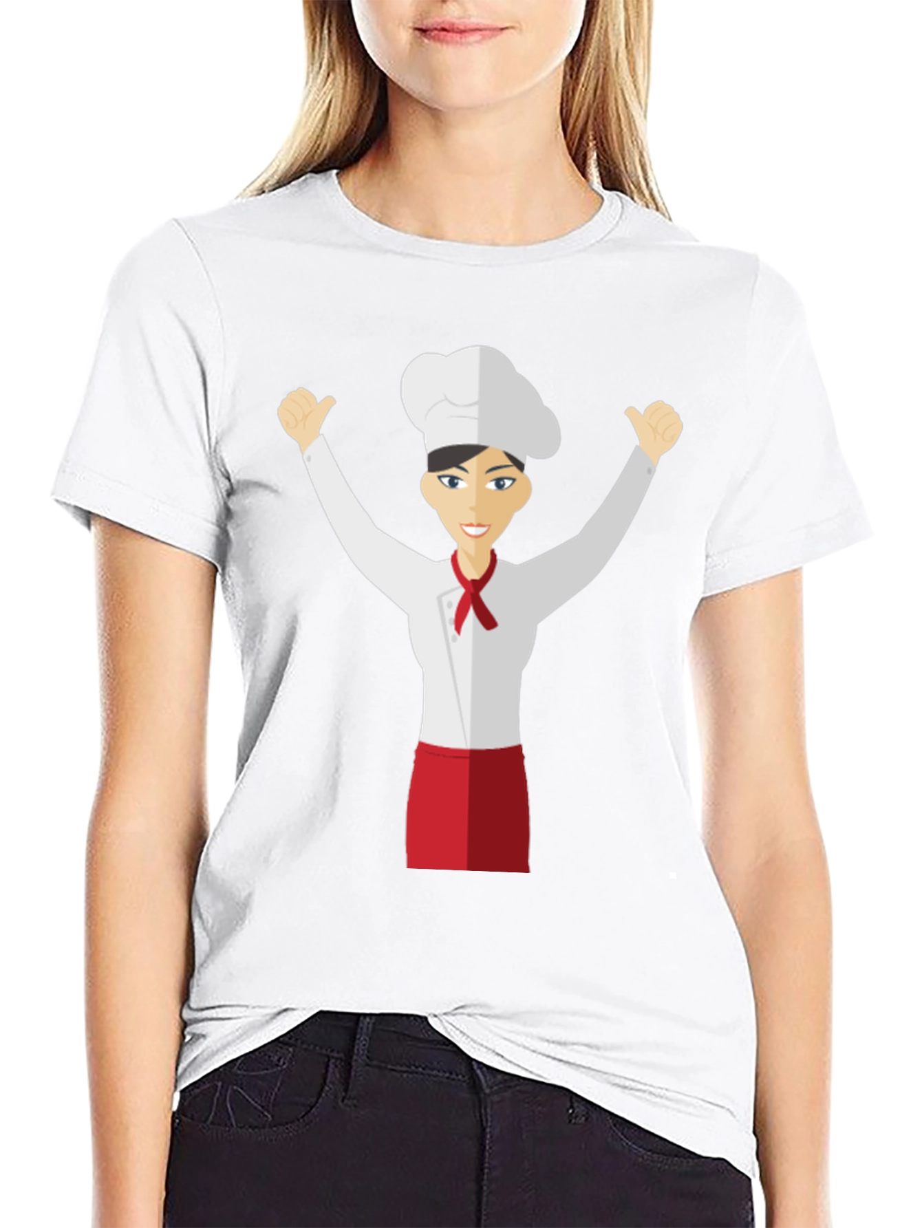 Chef Cartoon Graphic T-Shirt