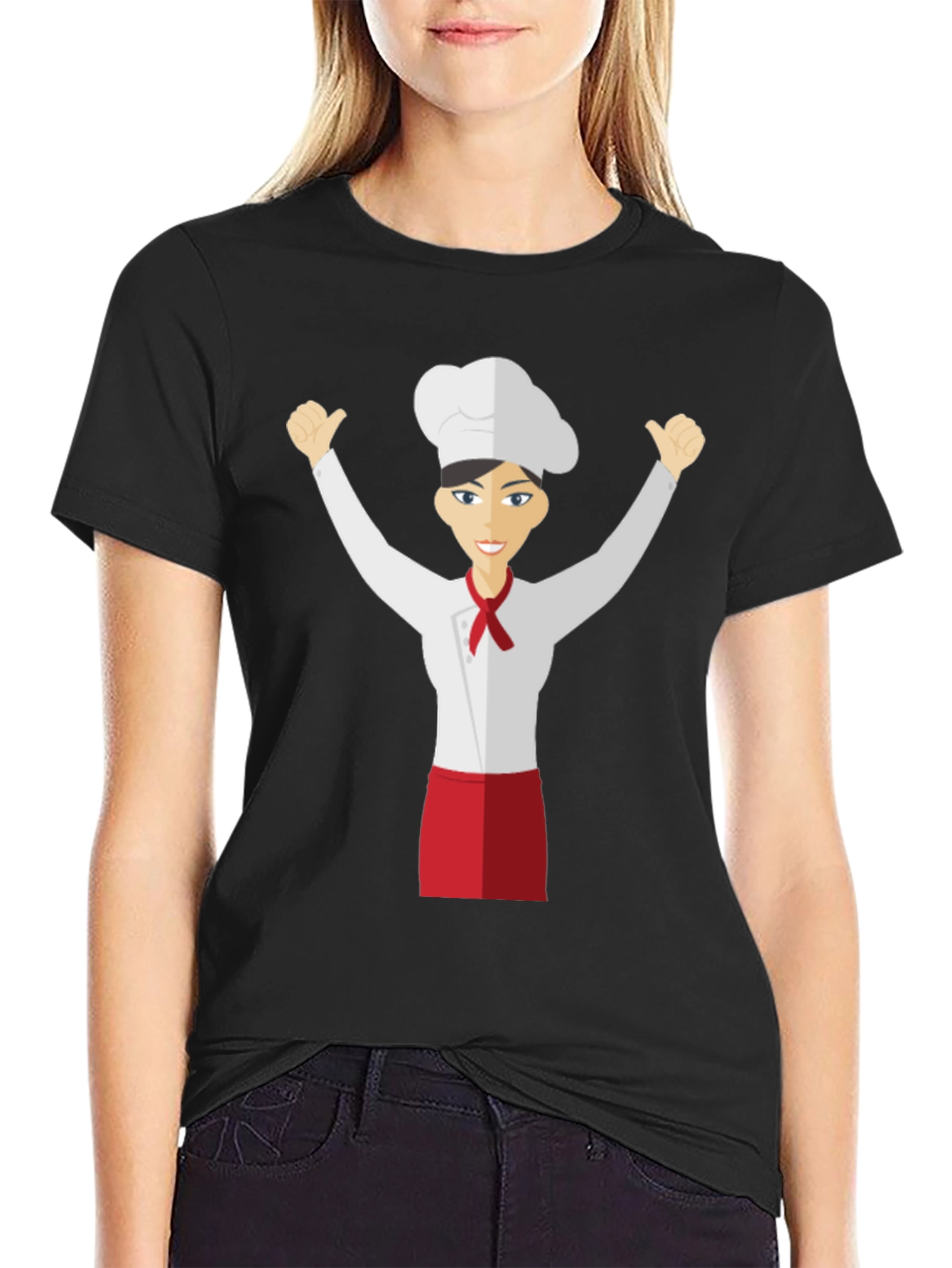 Chef Cartoon Graphic T-Shirt