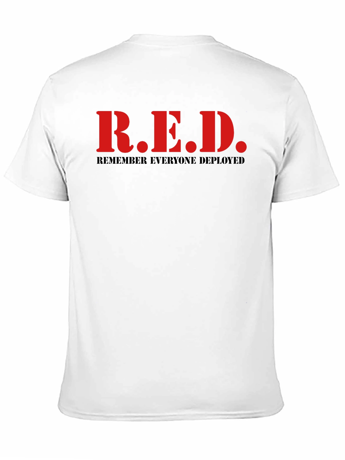 R.E.D. Remember Everyone Deployed Black T-Shirt