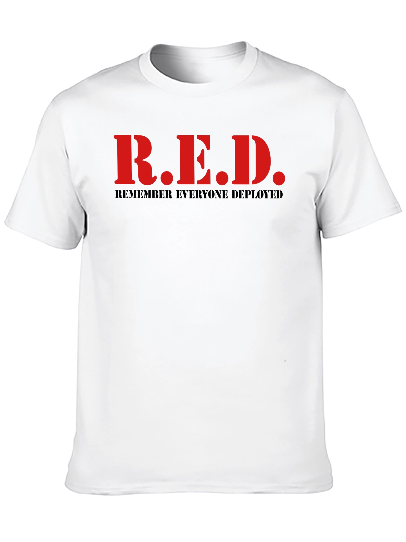 R.E.D. Remember Everyone Deployed Black T-Shirt