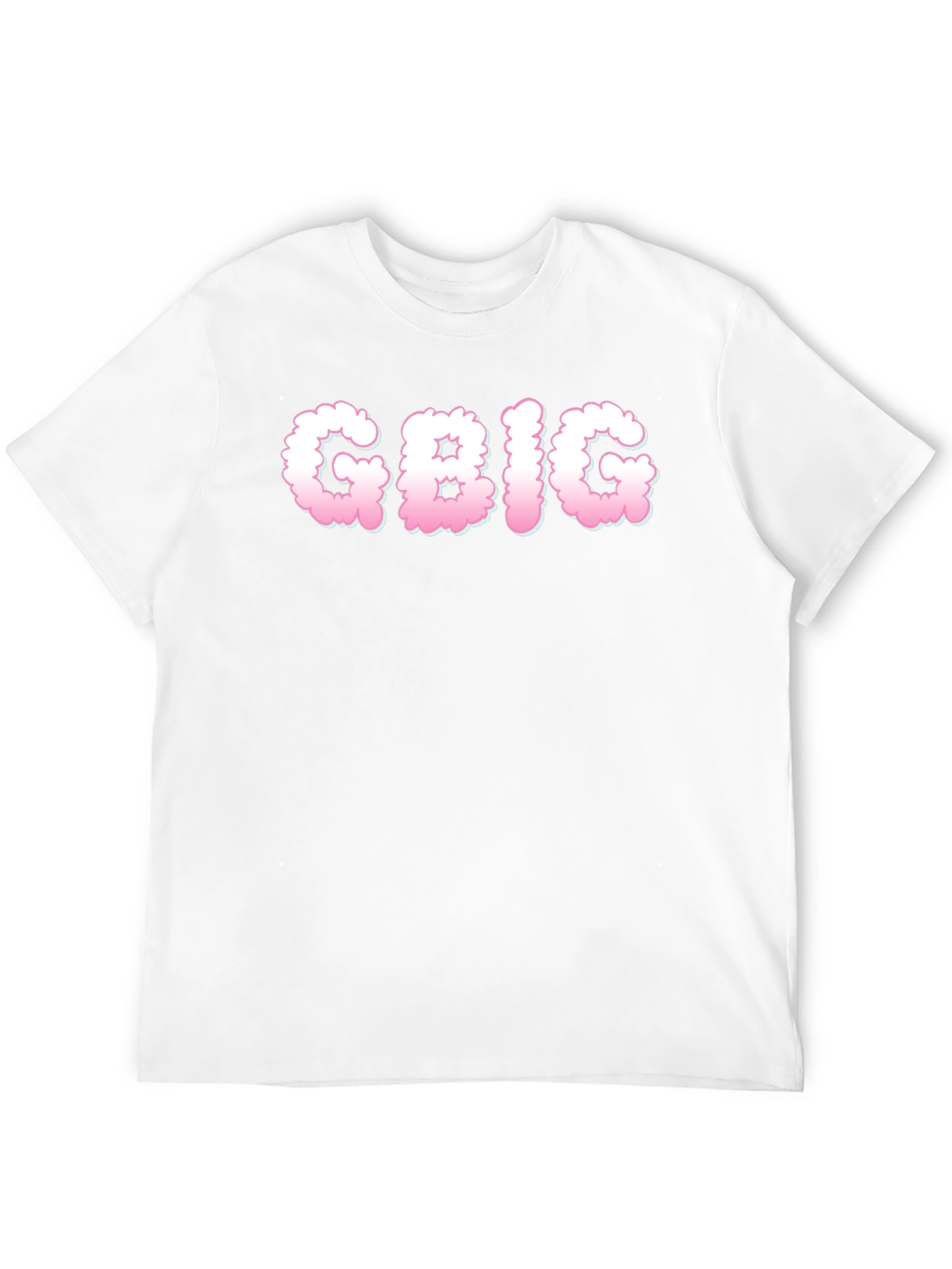 GBIG Cloud Letter Print T-Shirt