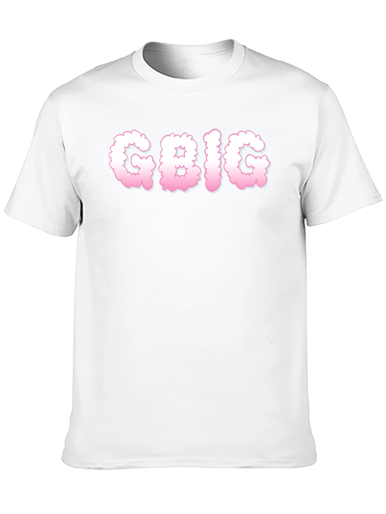 GBIG Cloud Letter Print T-Shirt