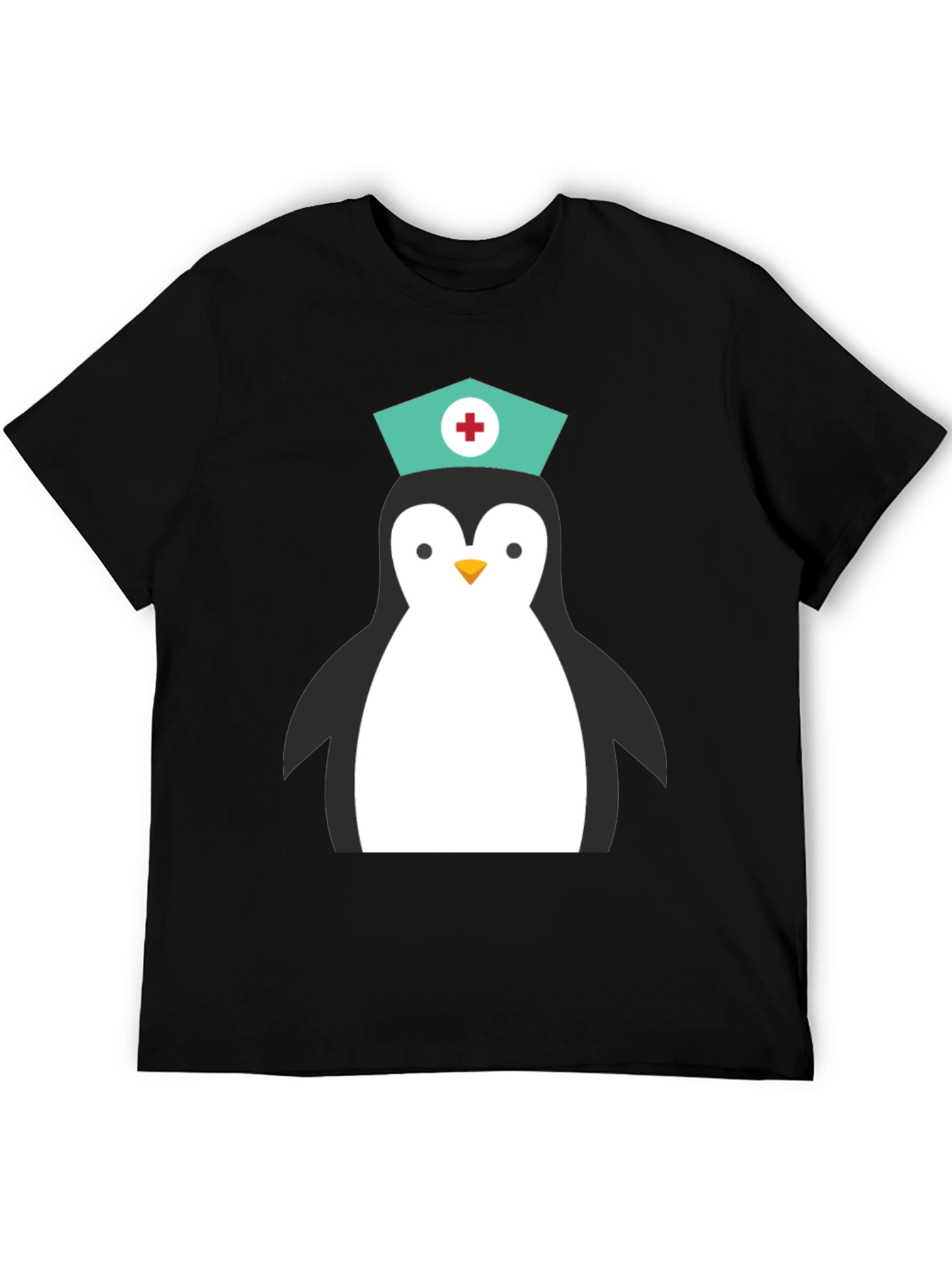 Nurse Penguin Graphic T-Shirt