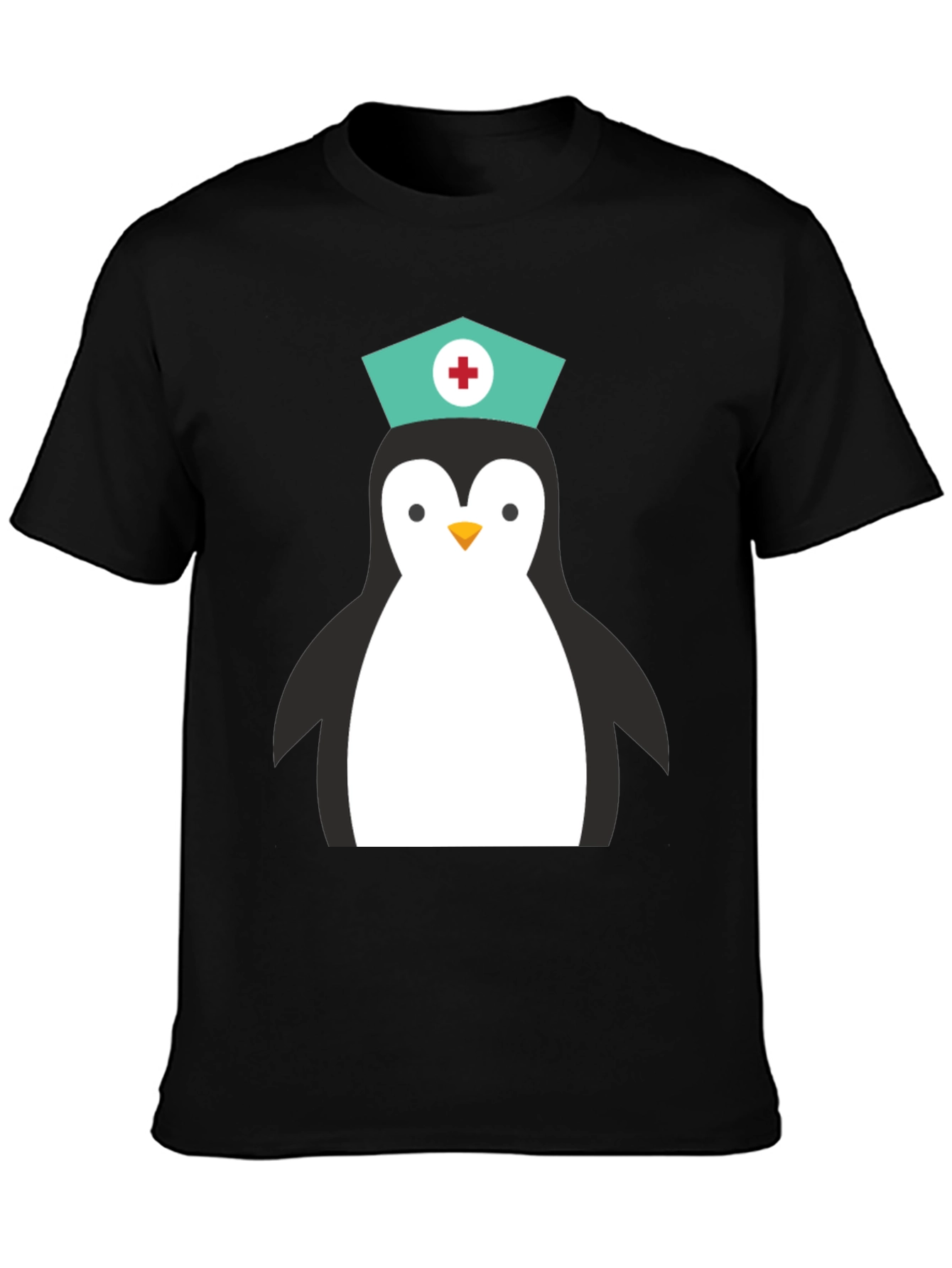 Nurse Penguin Graphic T-Shirt