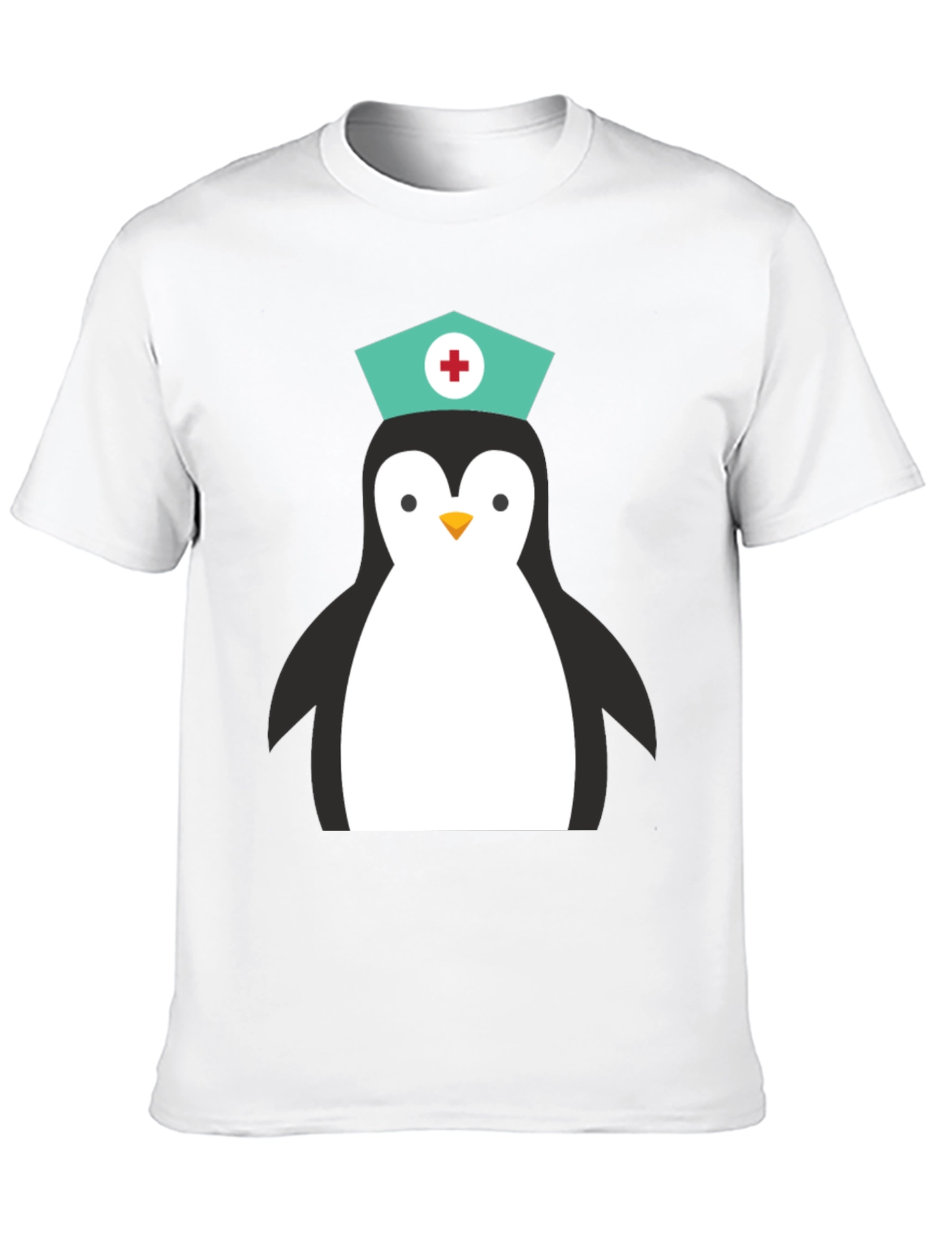 Nurse Penguin Graphic T-Shirt