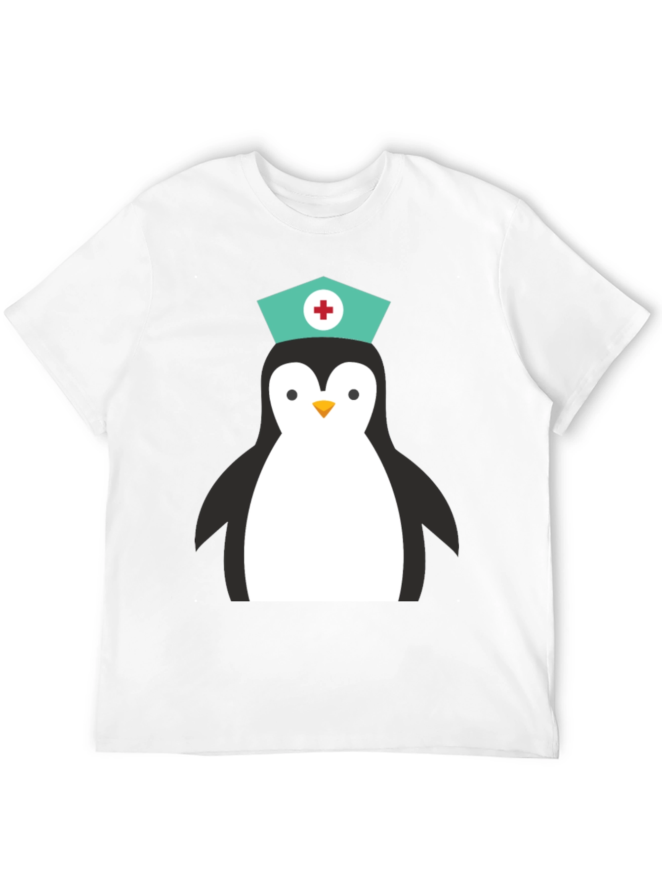 Nurse Penguin Graphic T-Shirt
