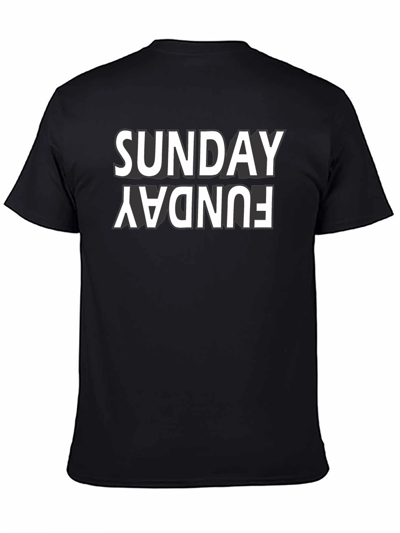 Sunday Funday Black Graphic Tee