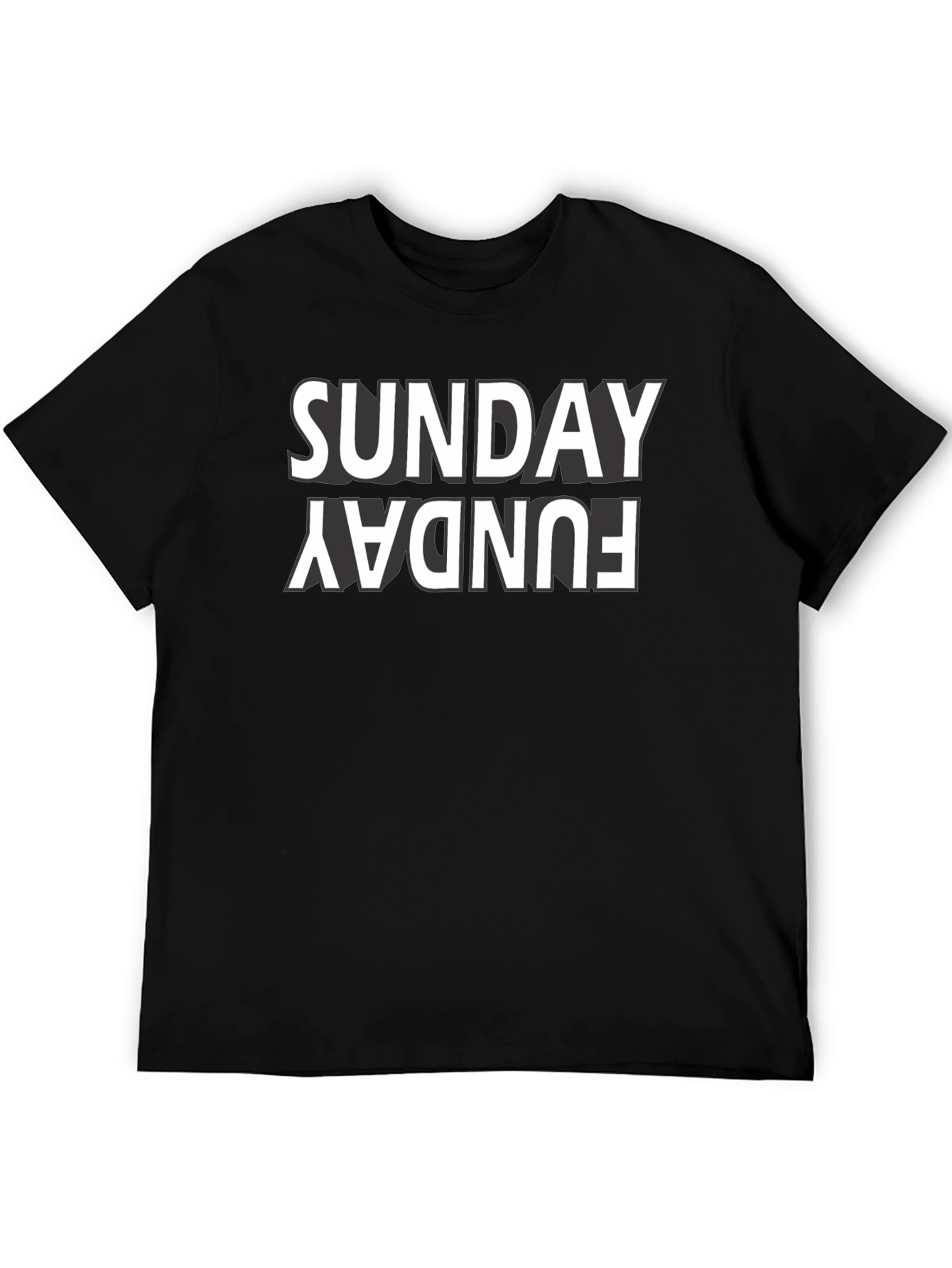 Sunday Funday Black Graphic Tee