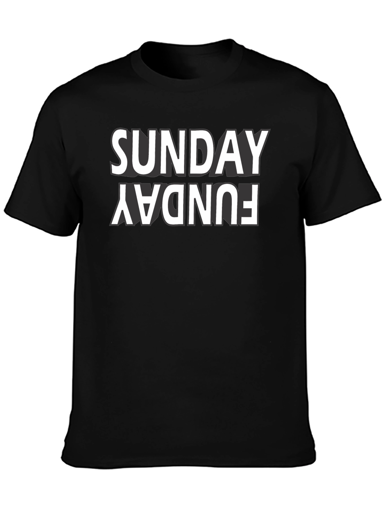 Sunday Funday Black Graphic Tee