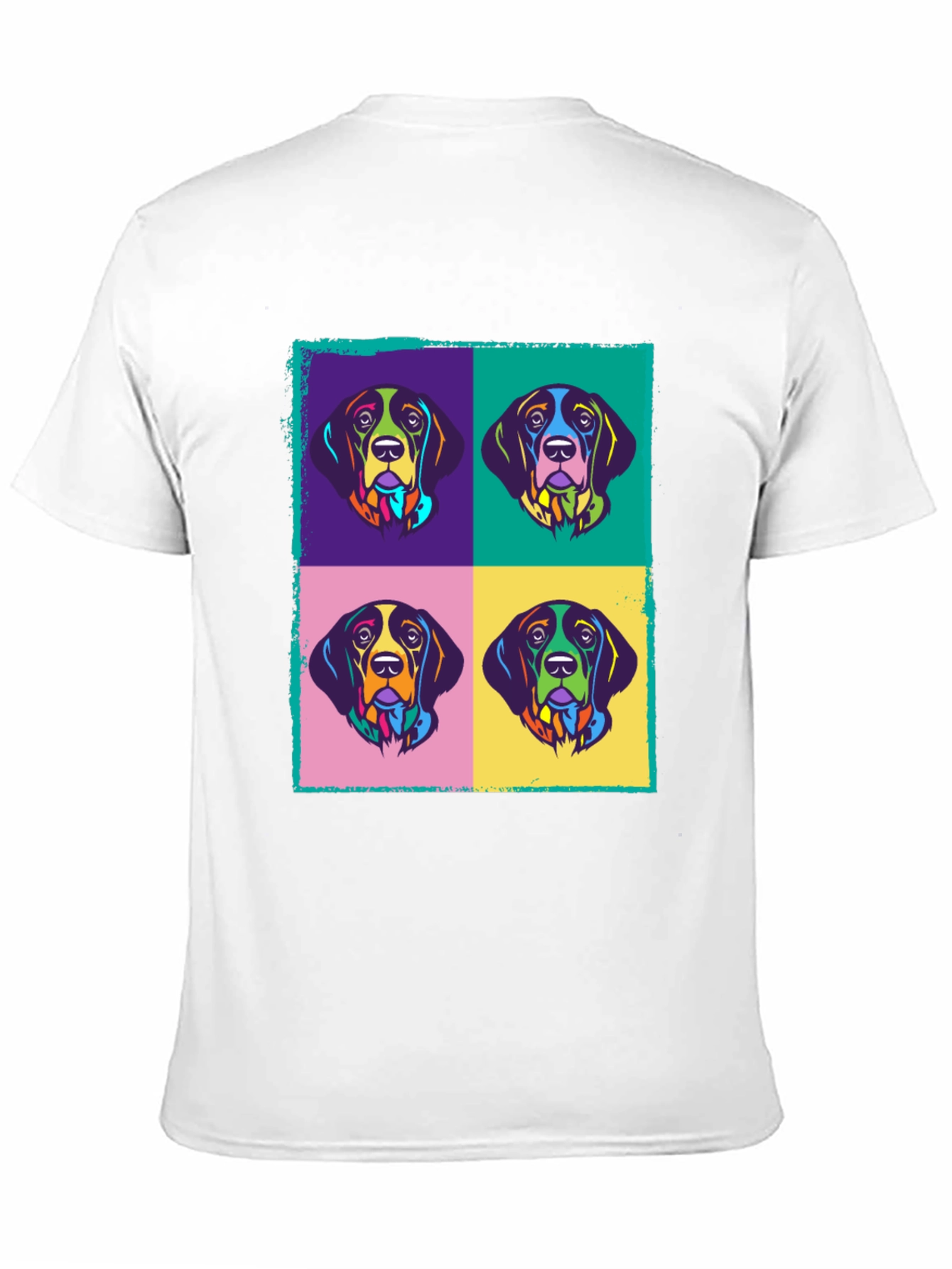 Pop Art Dog Graphic Tee - Modern Style