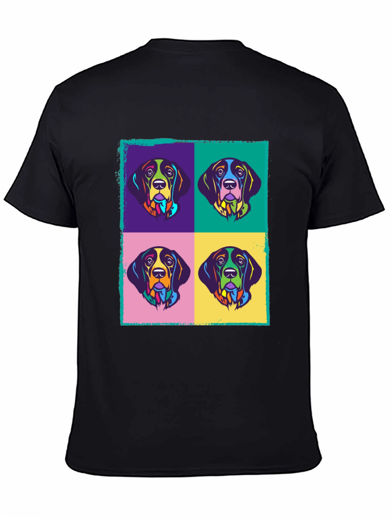 Pop Art Dog Graphic Tee - Modern Style