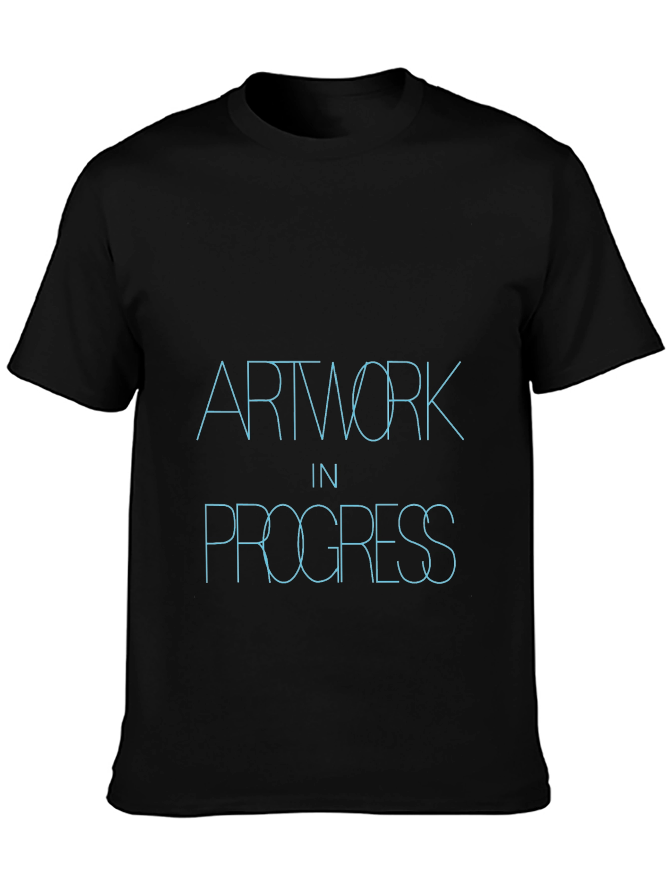 Artwork in Progress Black T-Shirt