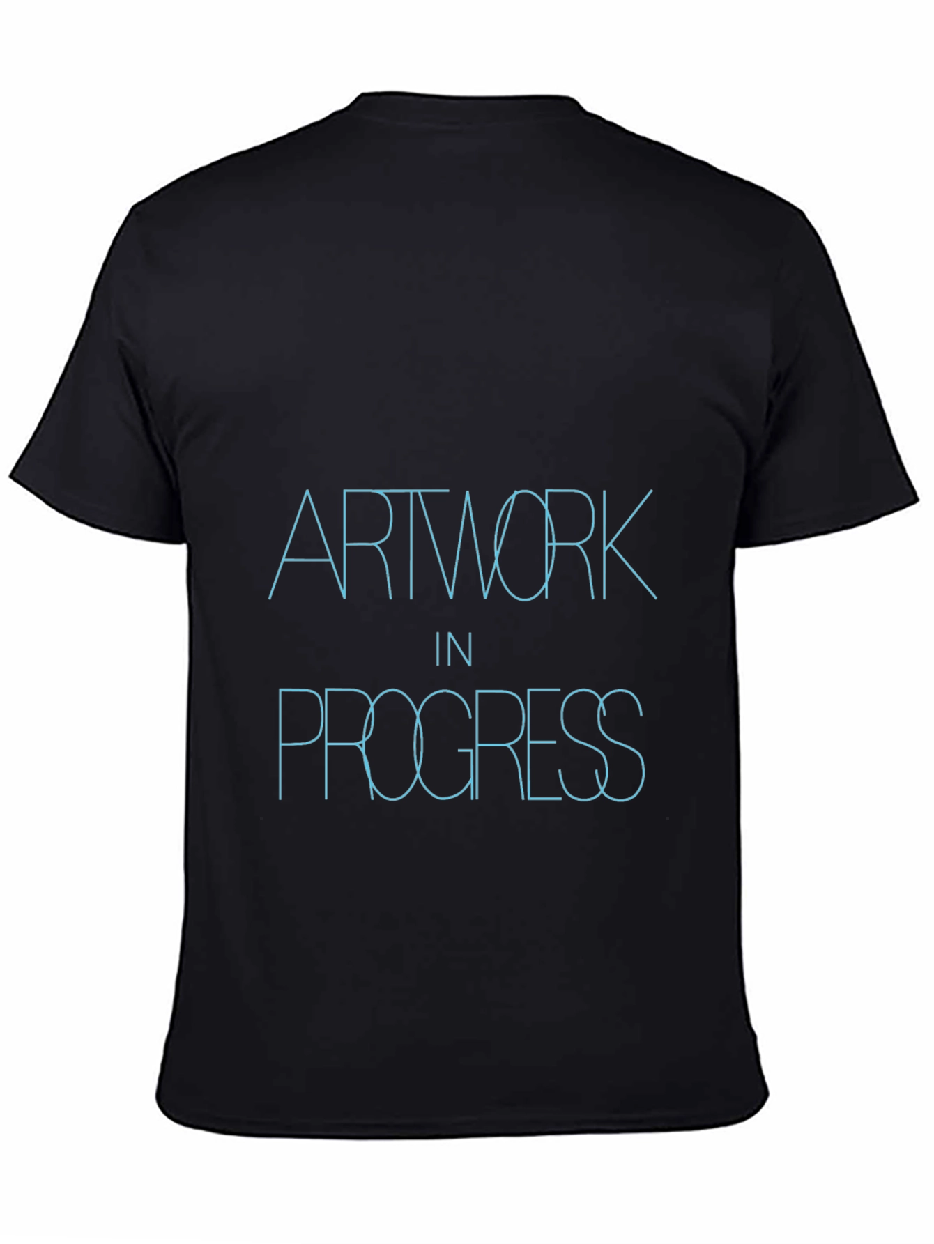 Artwork in Progress Black T-Shirt