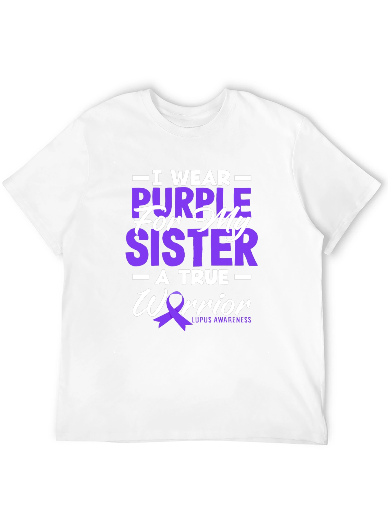 Purple Sister Lupus Awareness T-Shirt