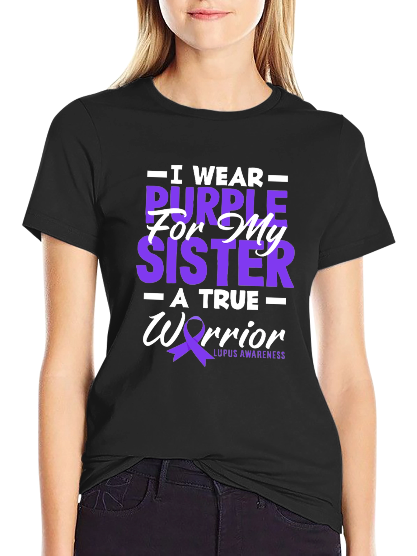 Purple Sister Lupus Awareness T-Shirt