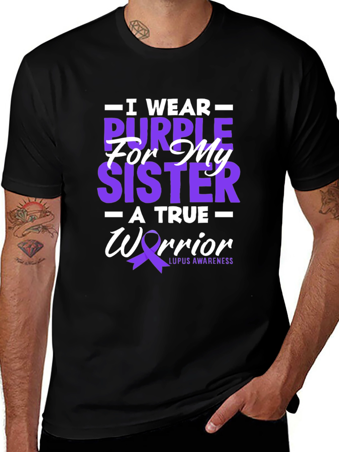 Purple Sister Lupus Awareness T-Shirt
