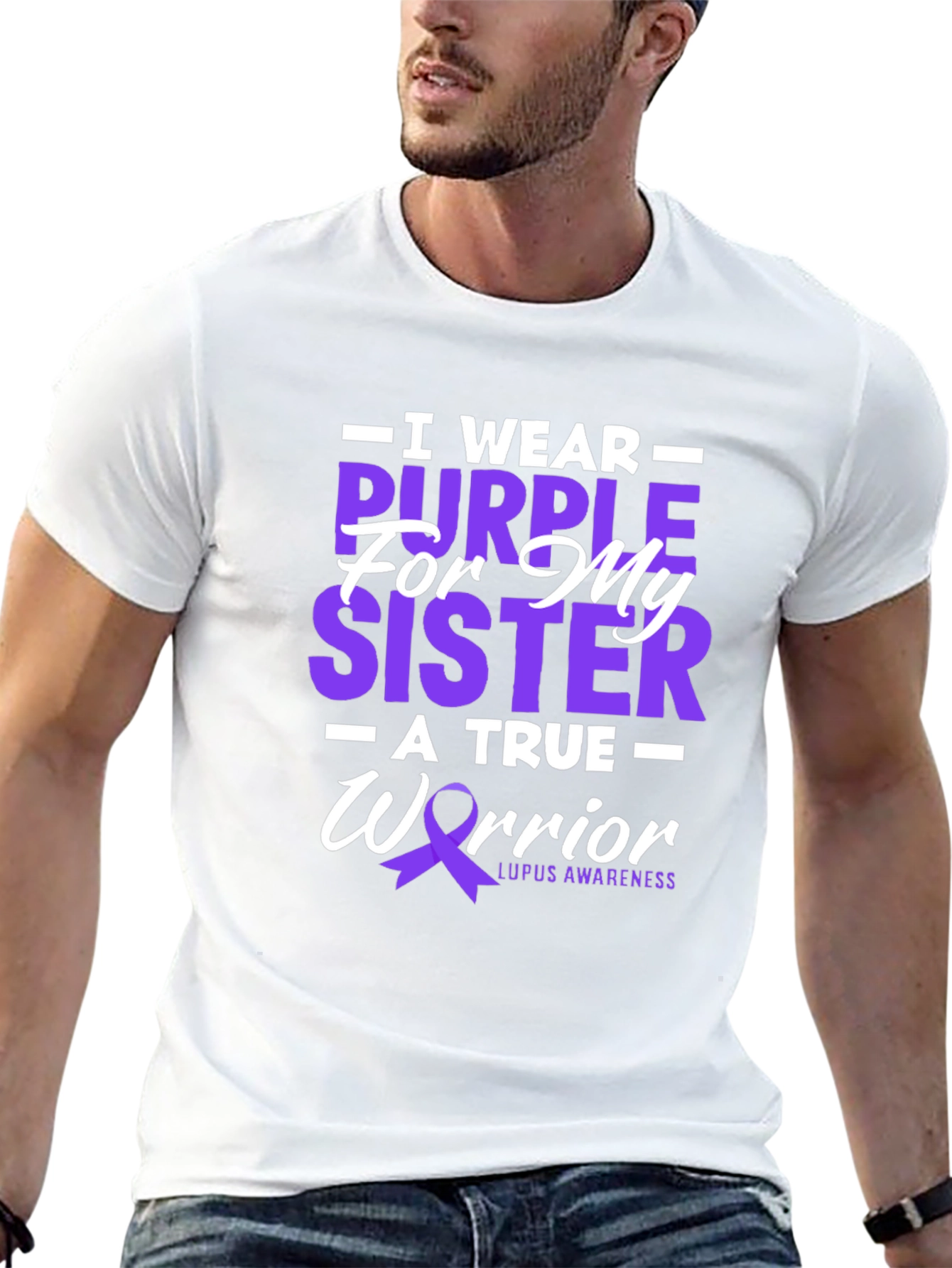 Purple Sister Lupus Awareness T-Shirt