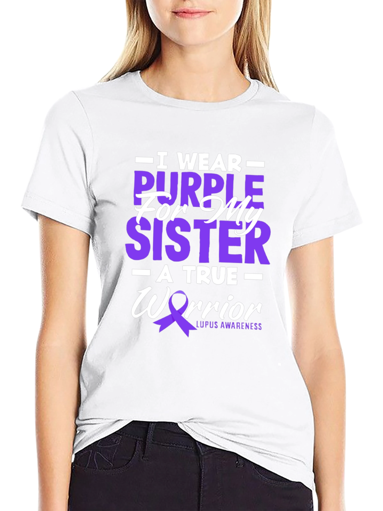 Purple Sister Lupus Awareness T-Shirt