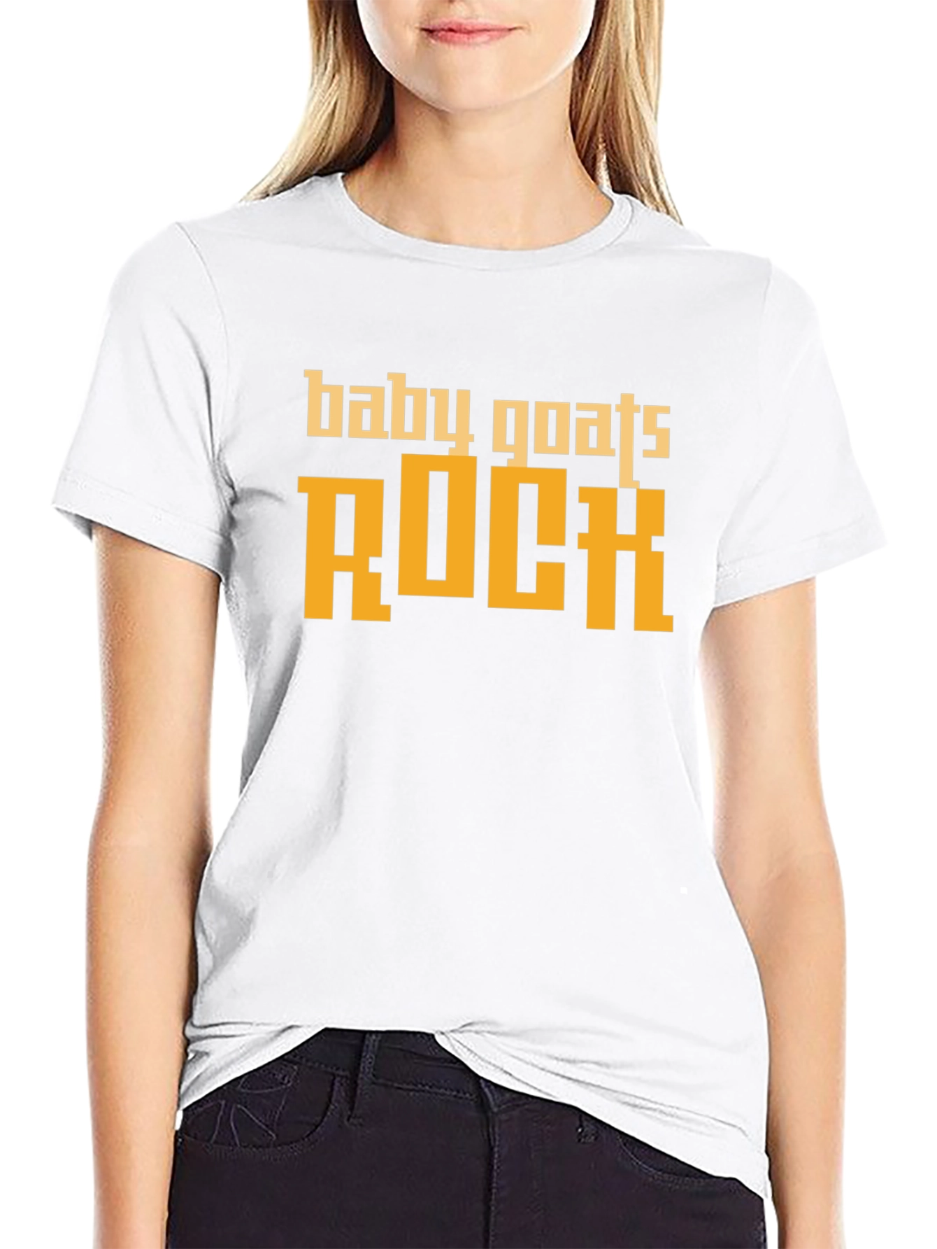 Baby Goats Rock Graphic Tee - Classic Black T-Shirt