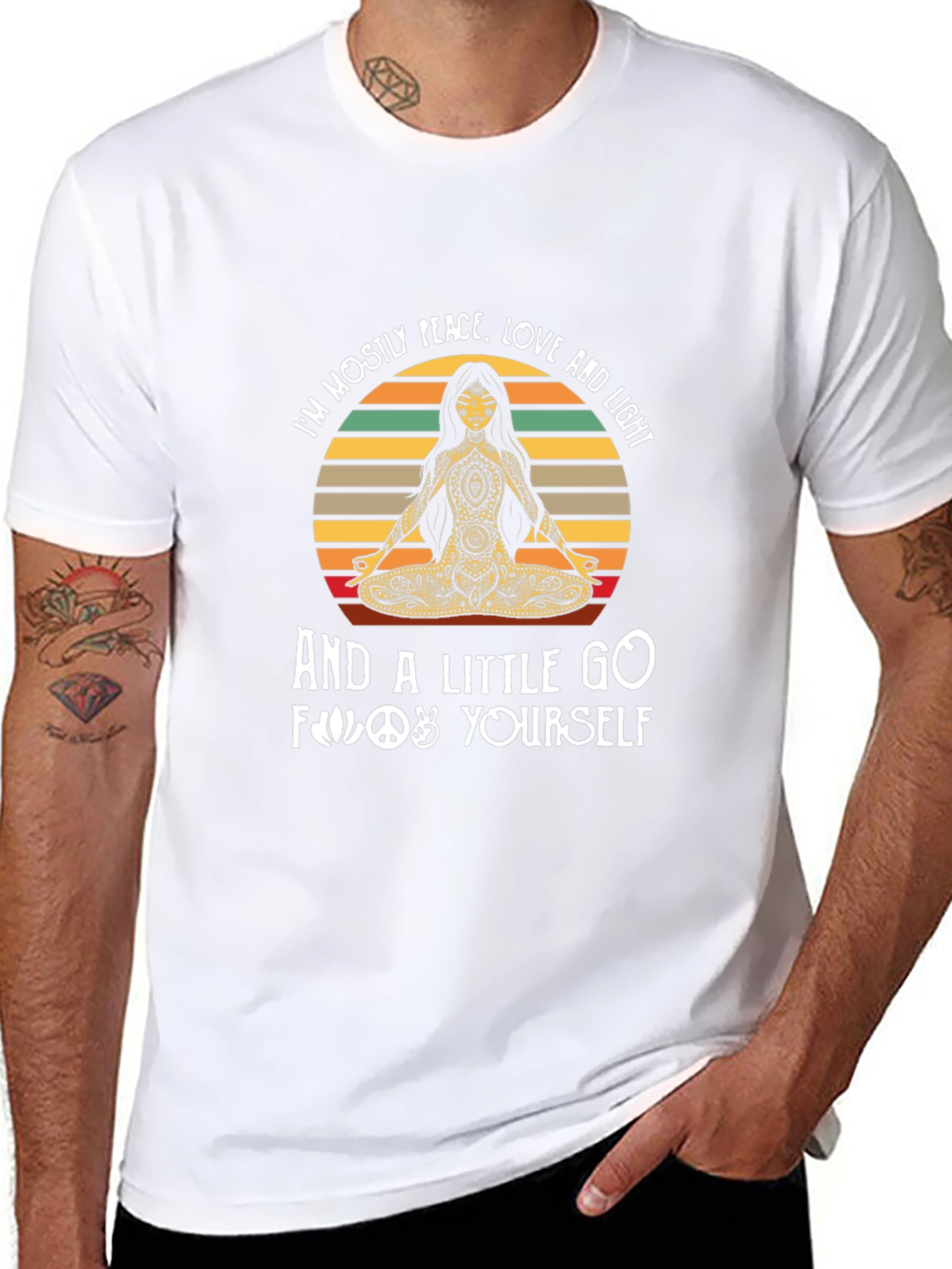 Peace Love & Yoga T-Shirt - Unisex Graphic Tee