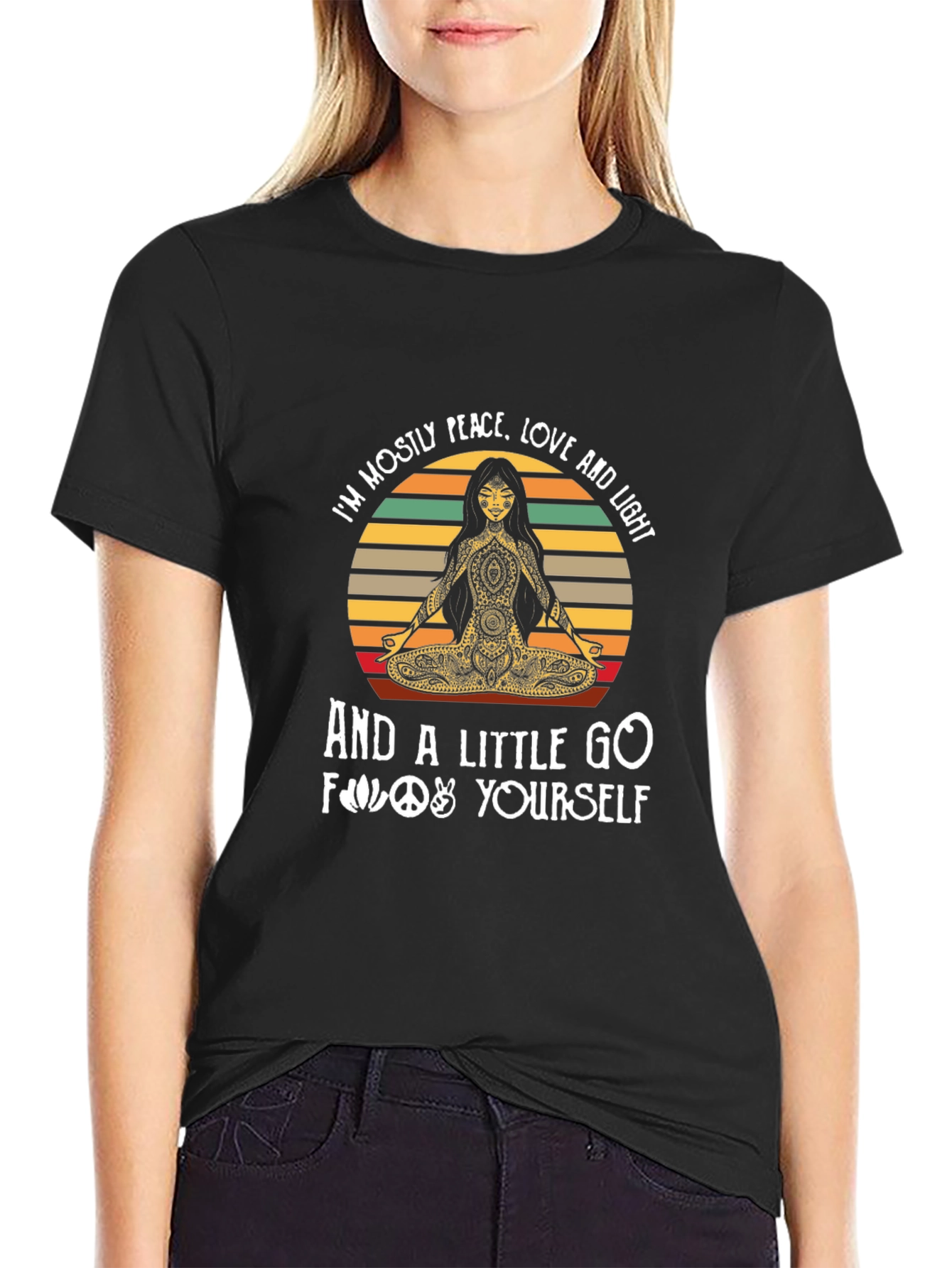 Peace Love & Yoga T-Shirt - Unisex Graphic Tee