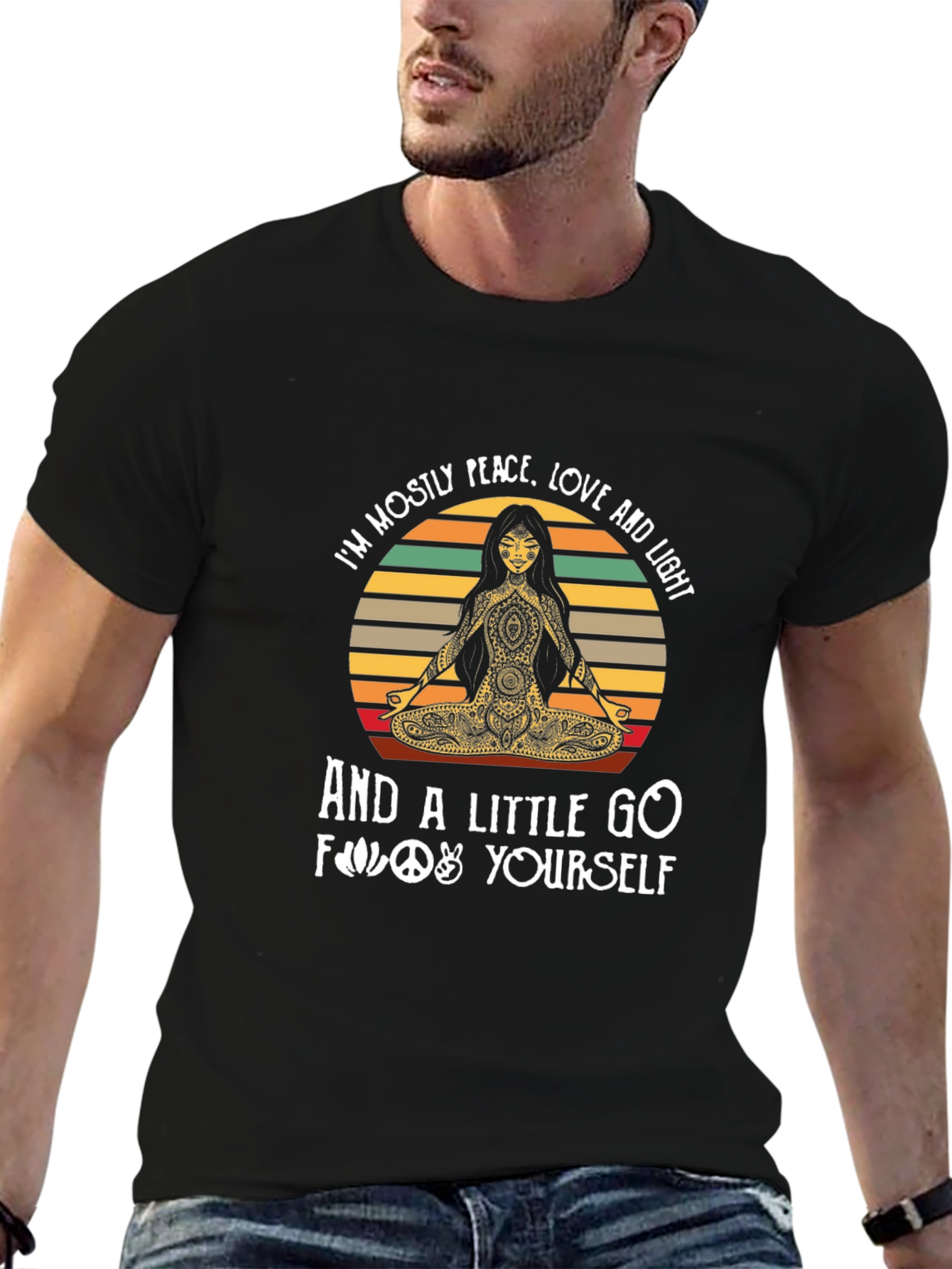 Peace Love & Yoga T-Shirt - Unisex Graphic Tee
